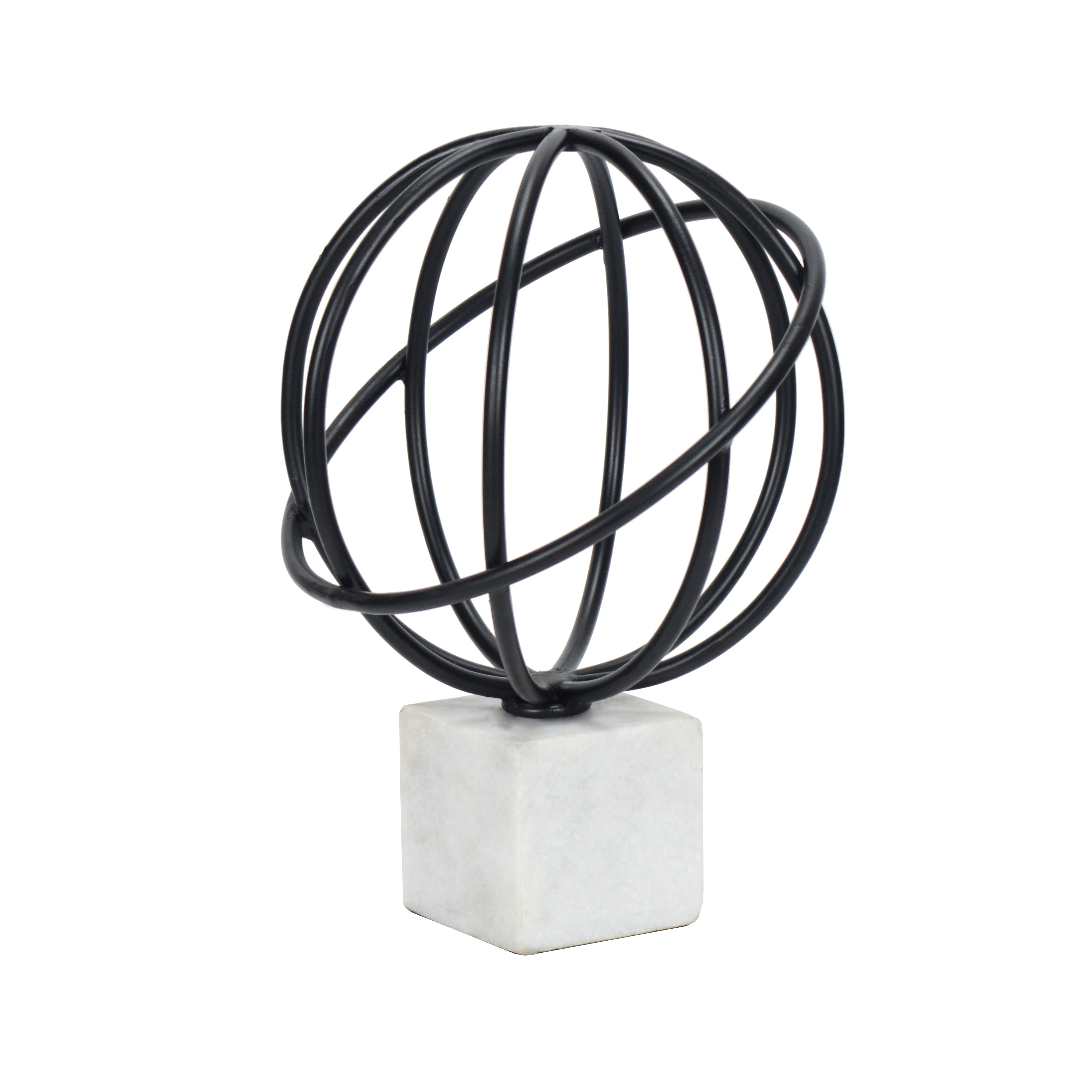 Black Cosmic Wired Globe