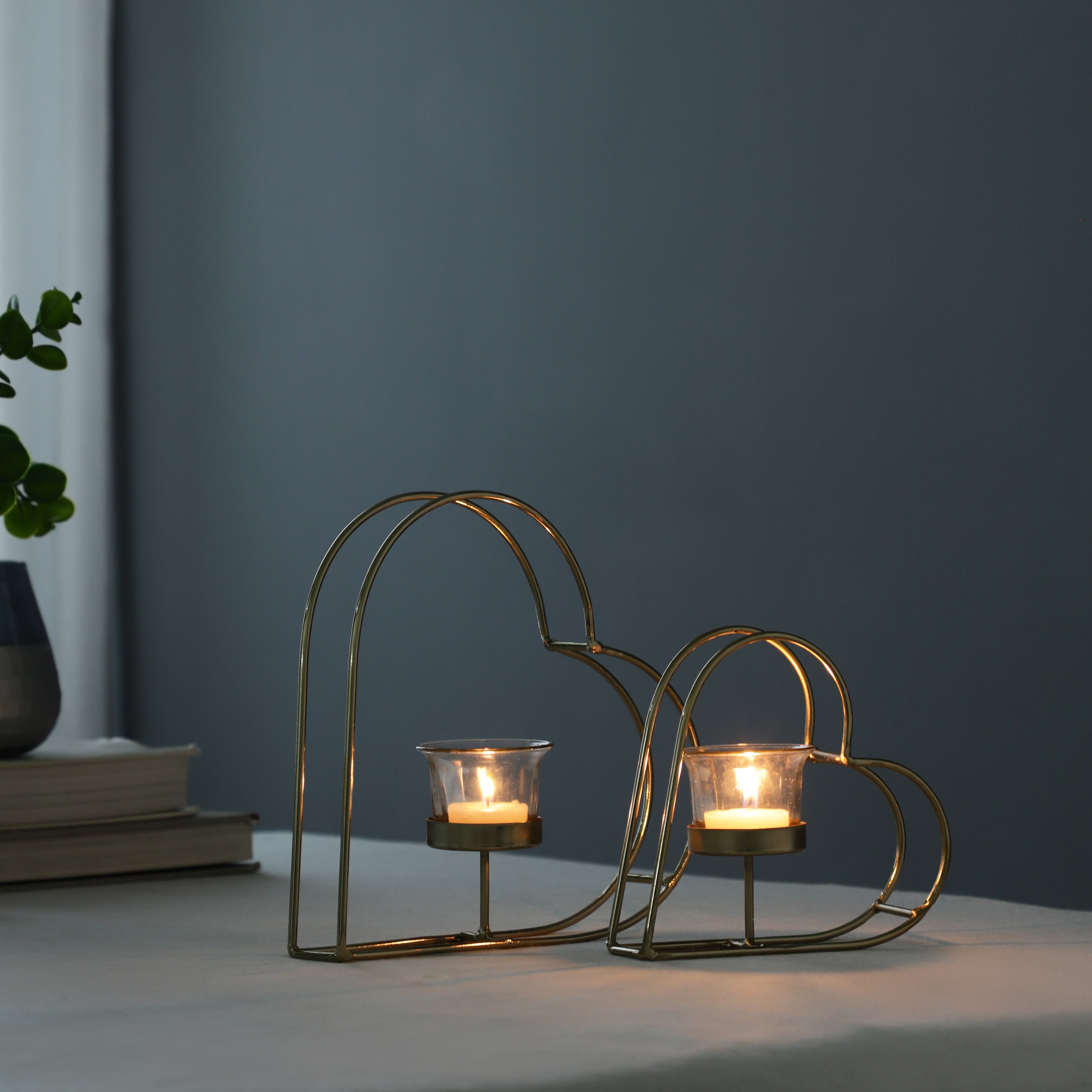 Gold Lovelume Tealight Diwali Candle Holder