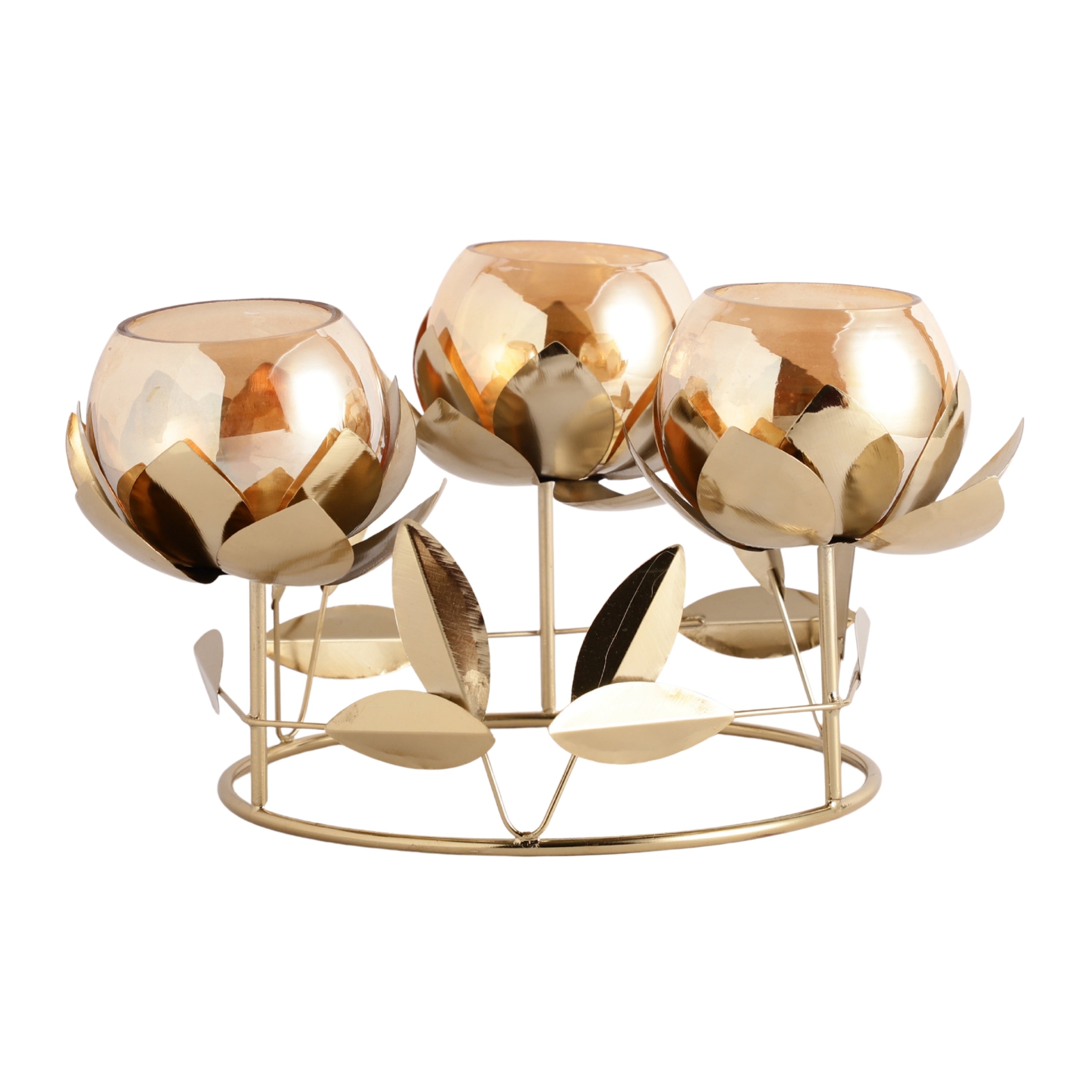 Gold Emberline Diwali Candle holder