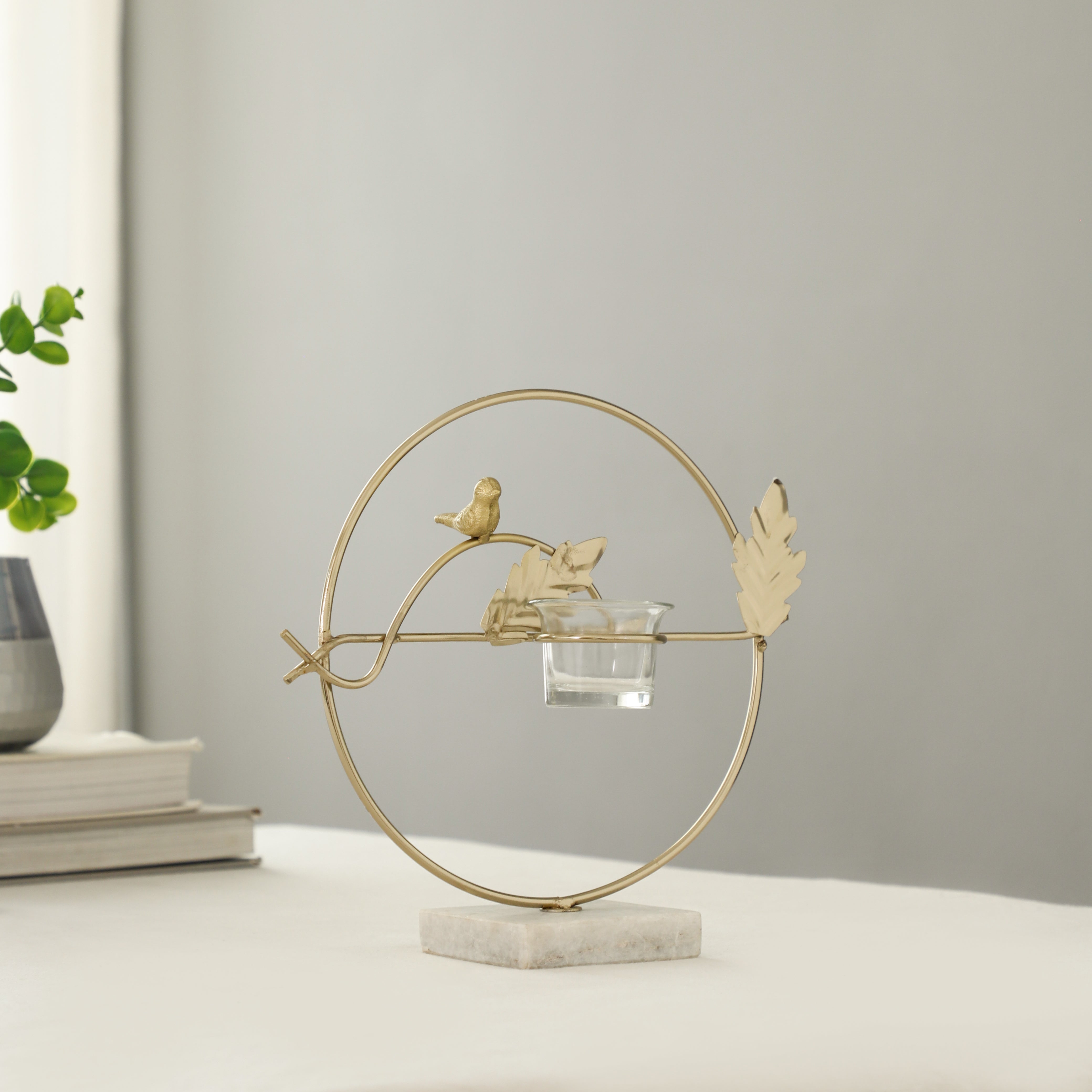 Gold Celestique Ring Diwali Candle Holder