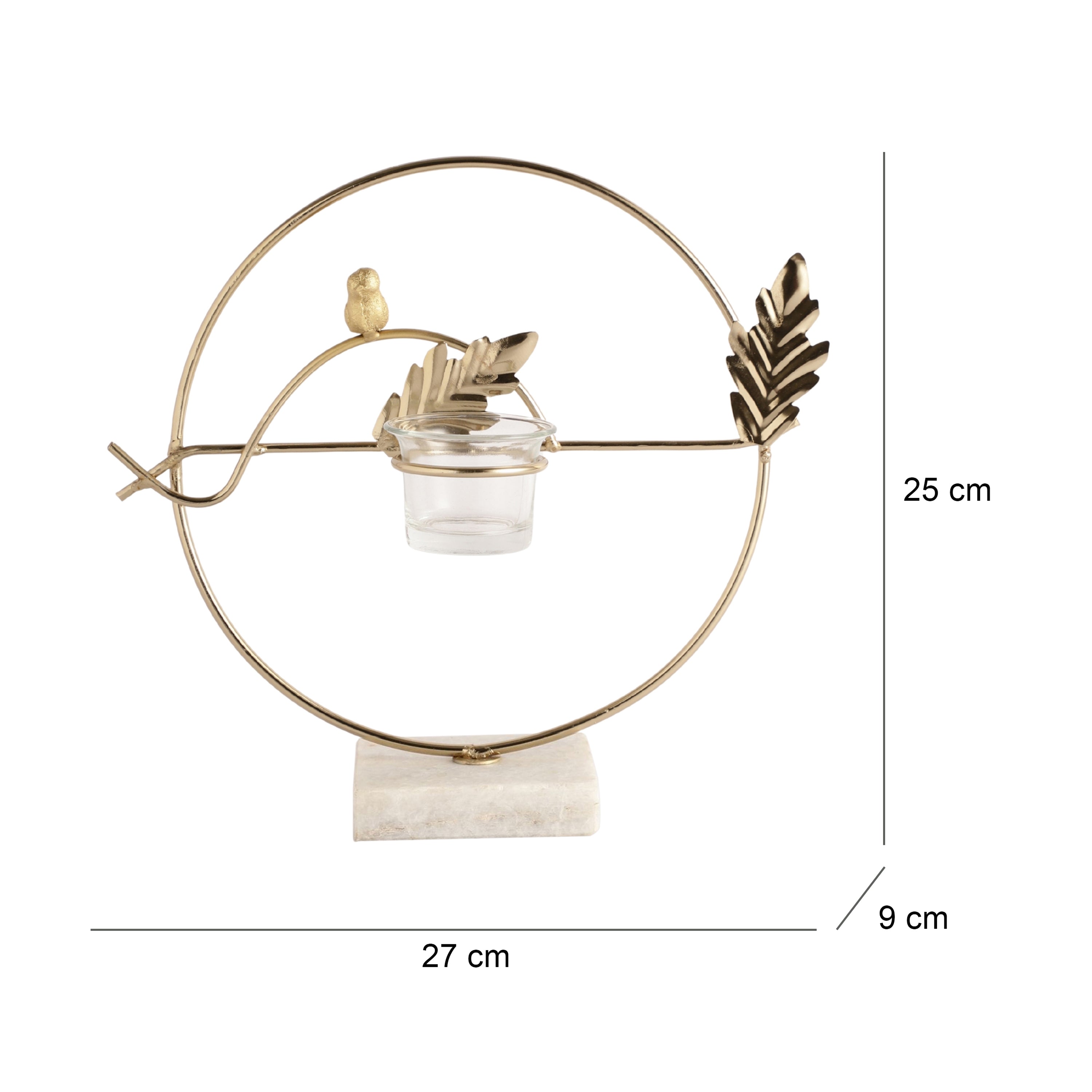 Gold Celestique Ring Diwali Candle Holder