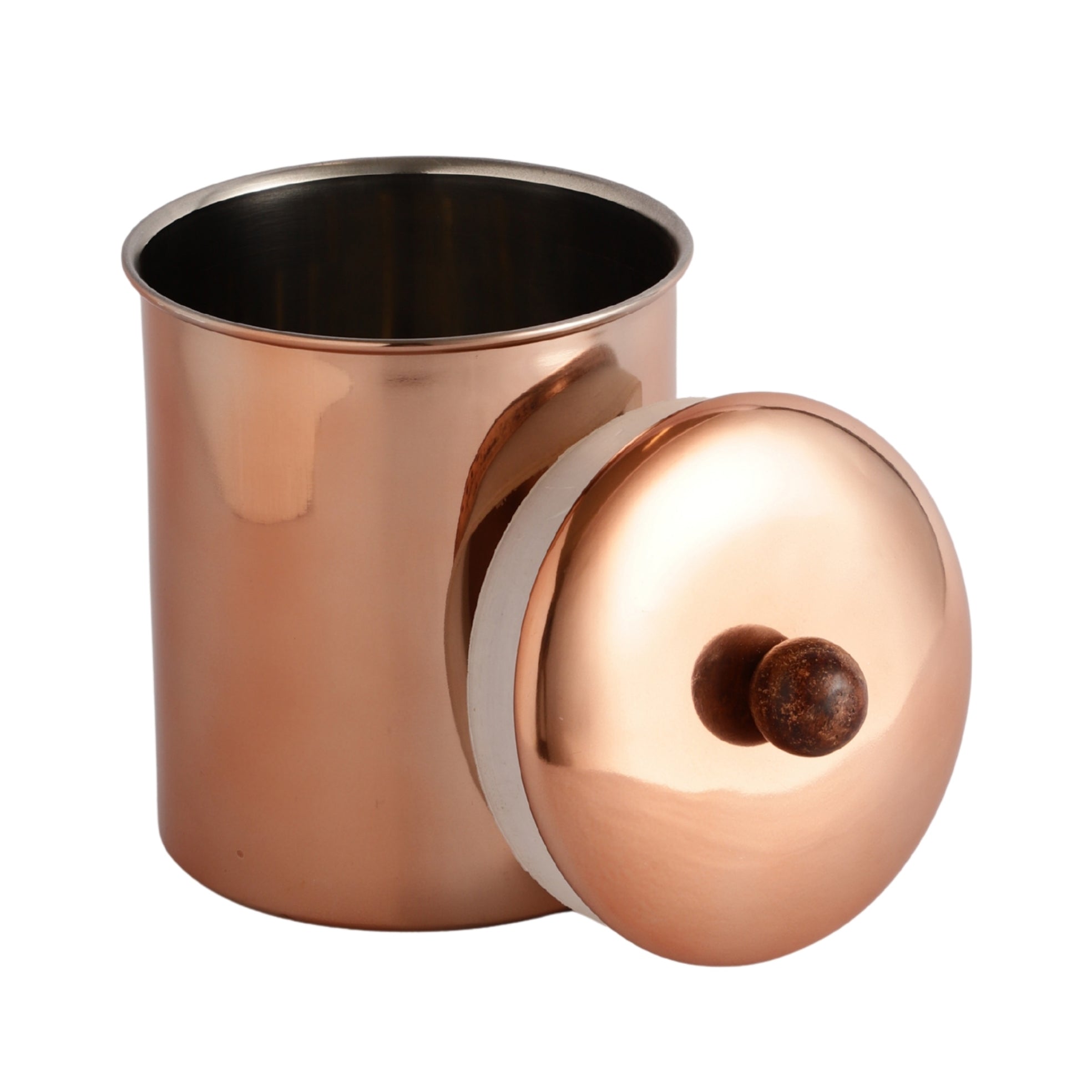 Stainless Steel Copper Plated Vaultique Kitchen Storage Canister Set of 4