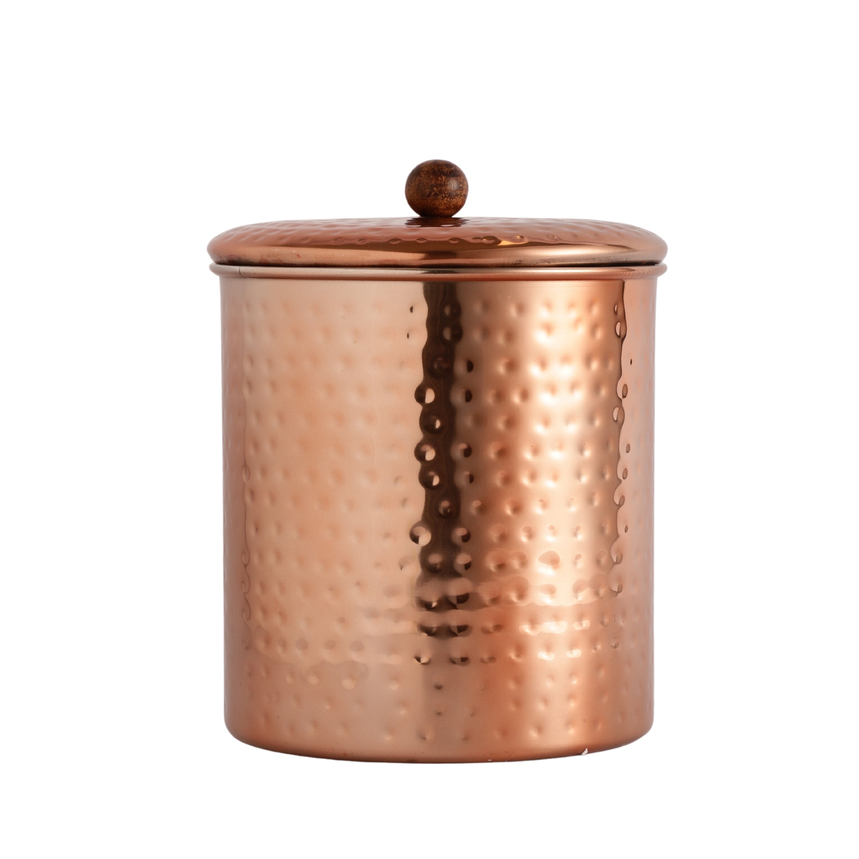 Stainless Steel Copper Plated SnackStash Kitchen Storage Canister Set of 4