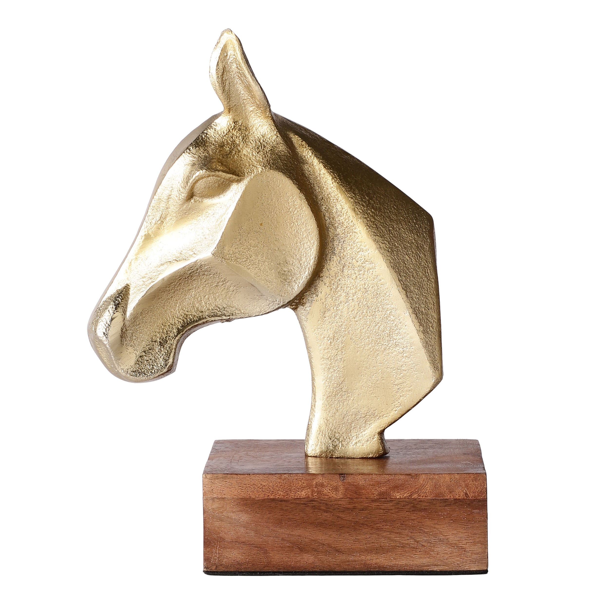 Gold Stride Horse Decor Showpiece