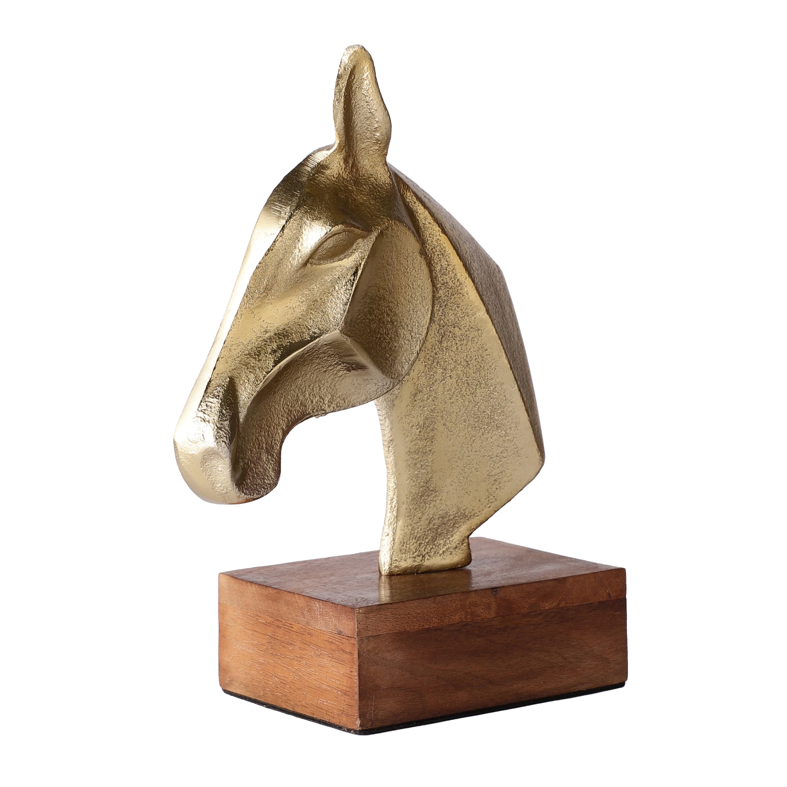 Gold Stride Horse Decor Showpiece