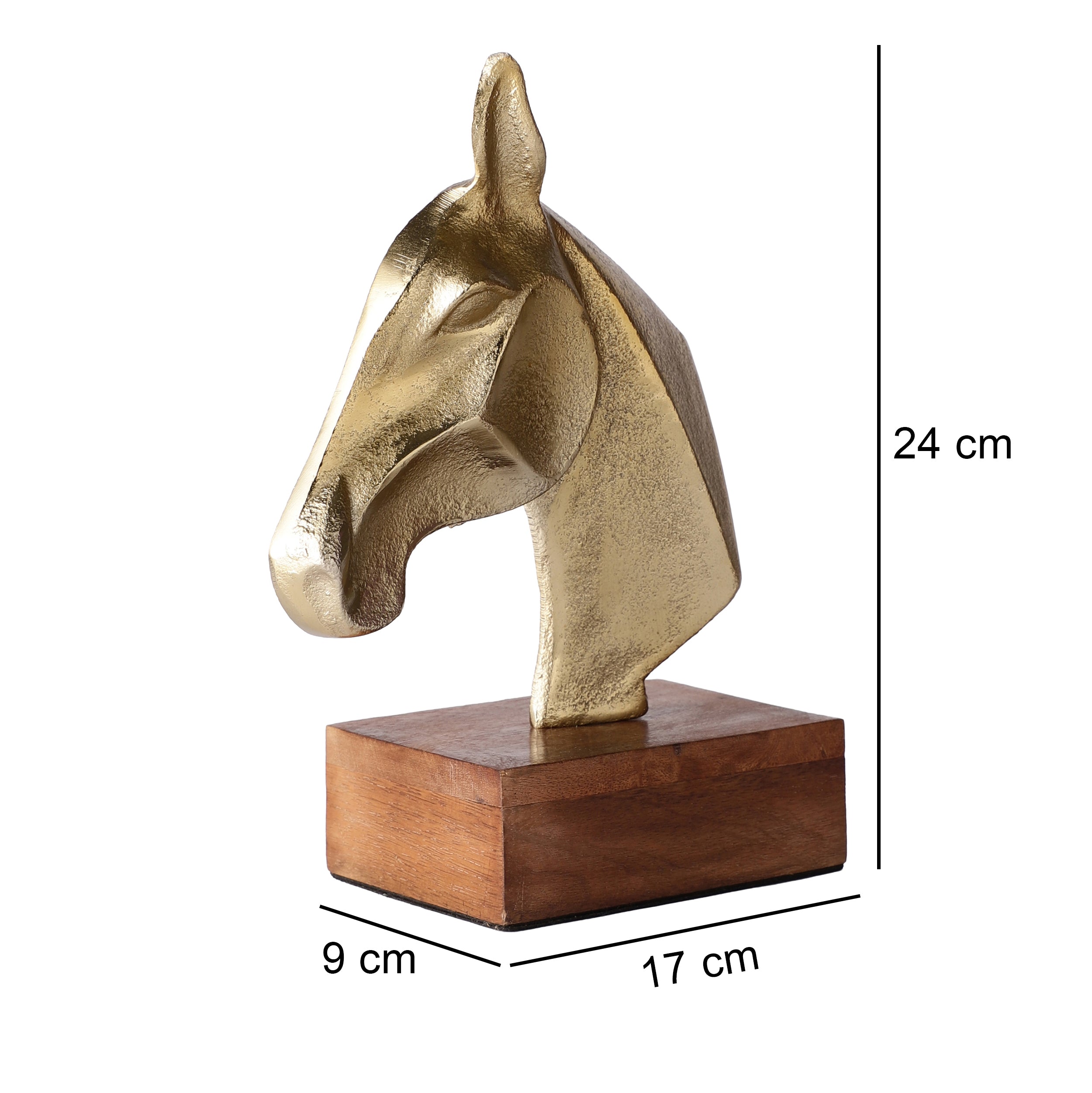 Gold Stride Horse Decor Showpiece