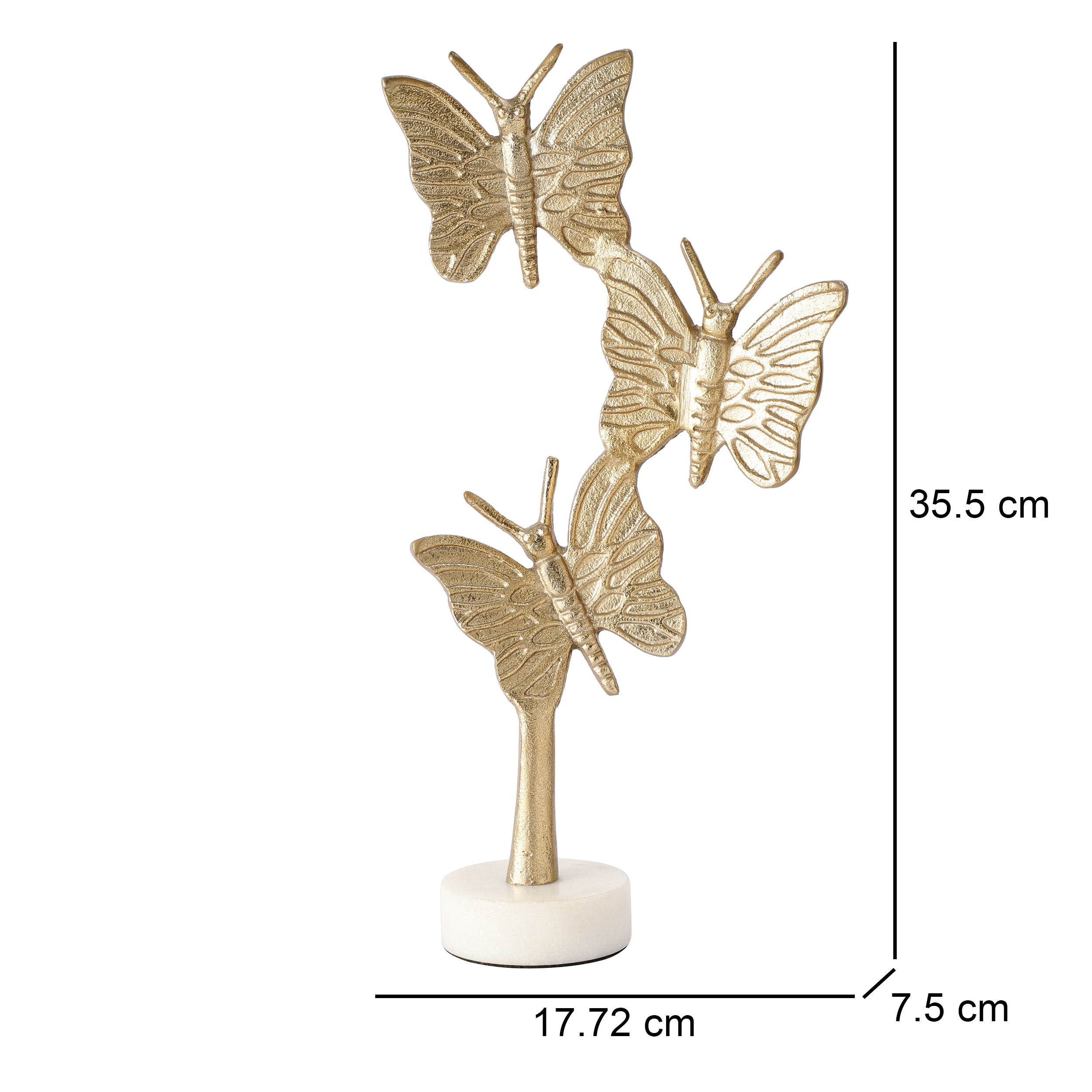 Gold Twilight Wings Décor Figurine