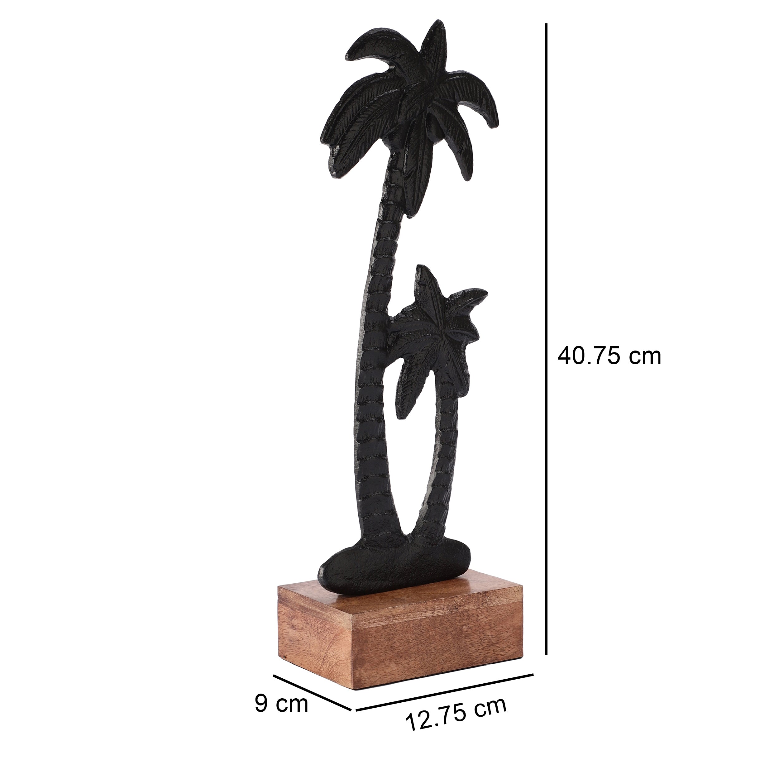 Black Minimalist PalmNova Tree Sculpture