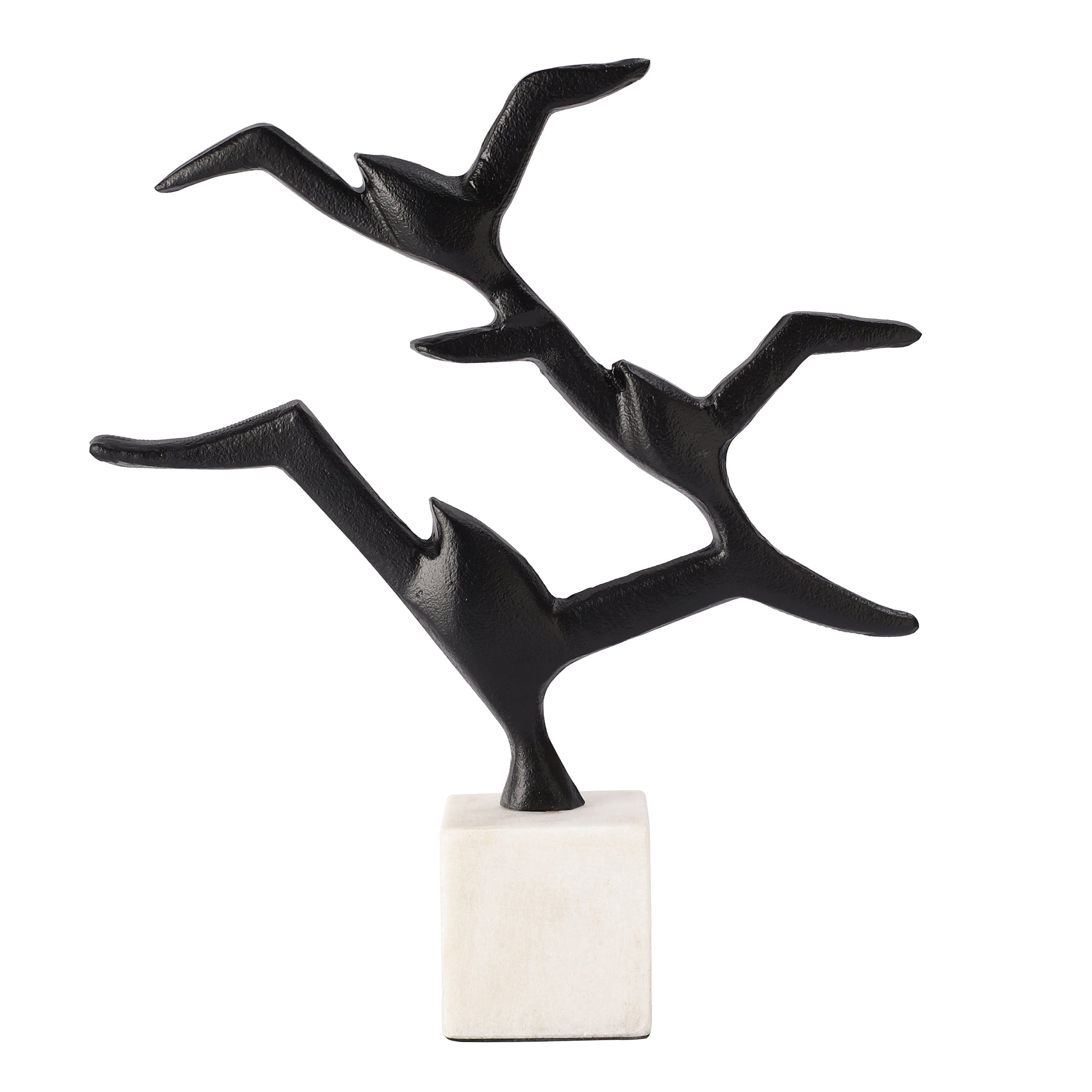 Black Royale Bird Décor Figurine