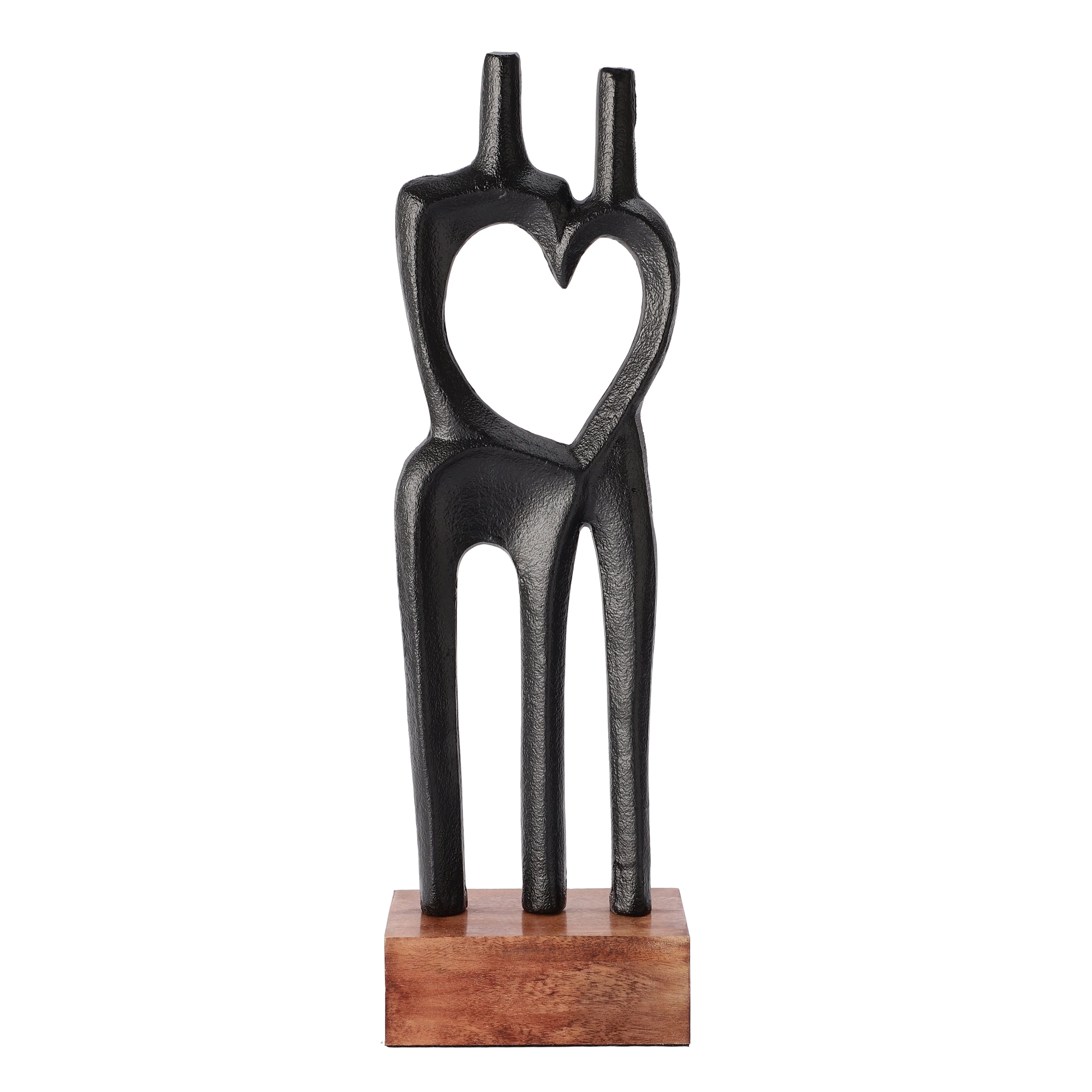 Black Heartbound Decor Showpiece