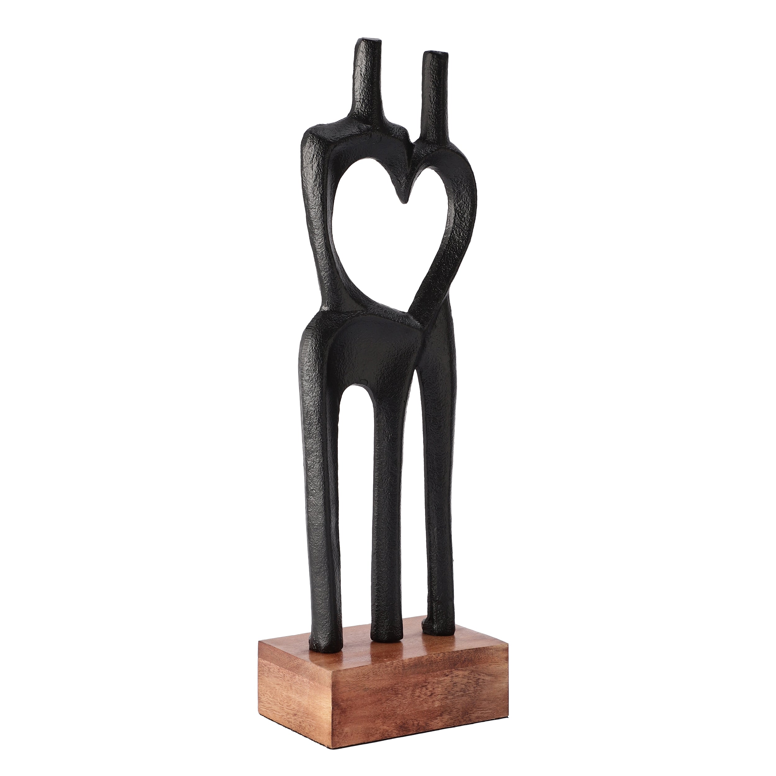Black Heartbound Decor Showpiece