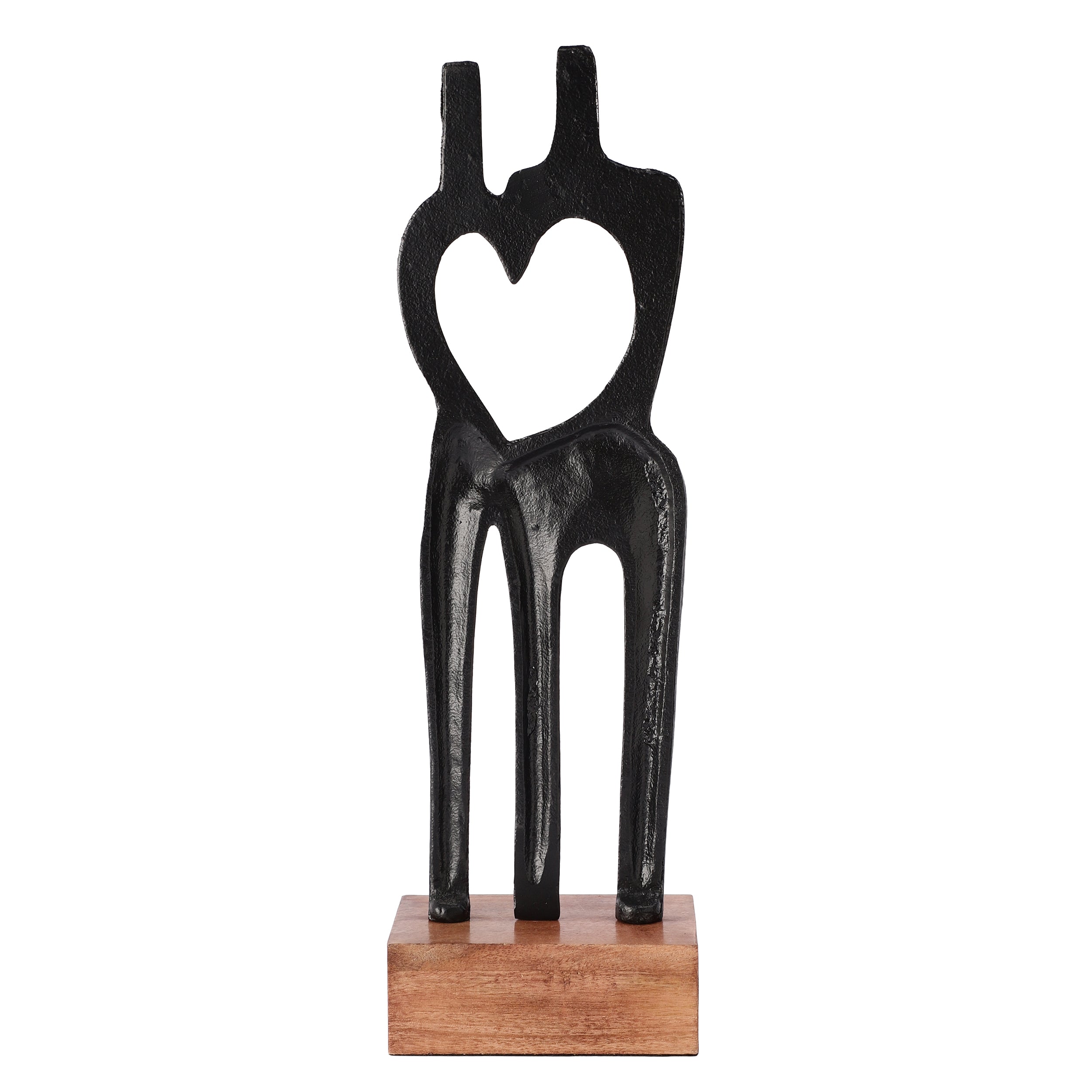 Black Heartbound Decor Showpiece
