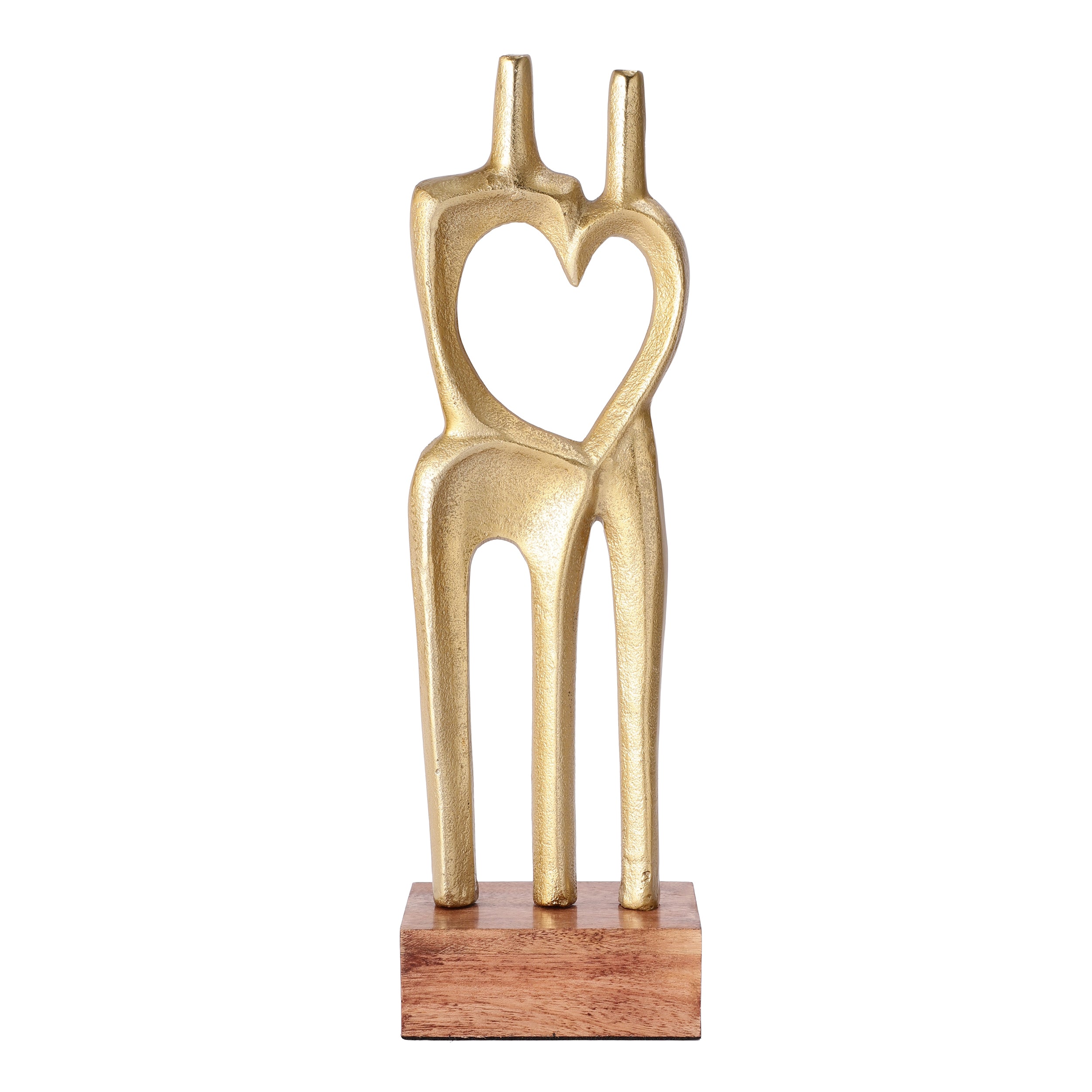 Gold Heartbound Decor Showpiece