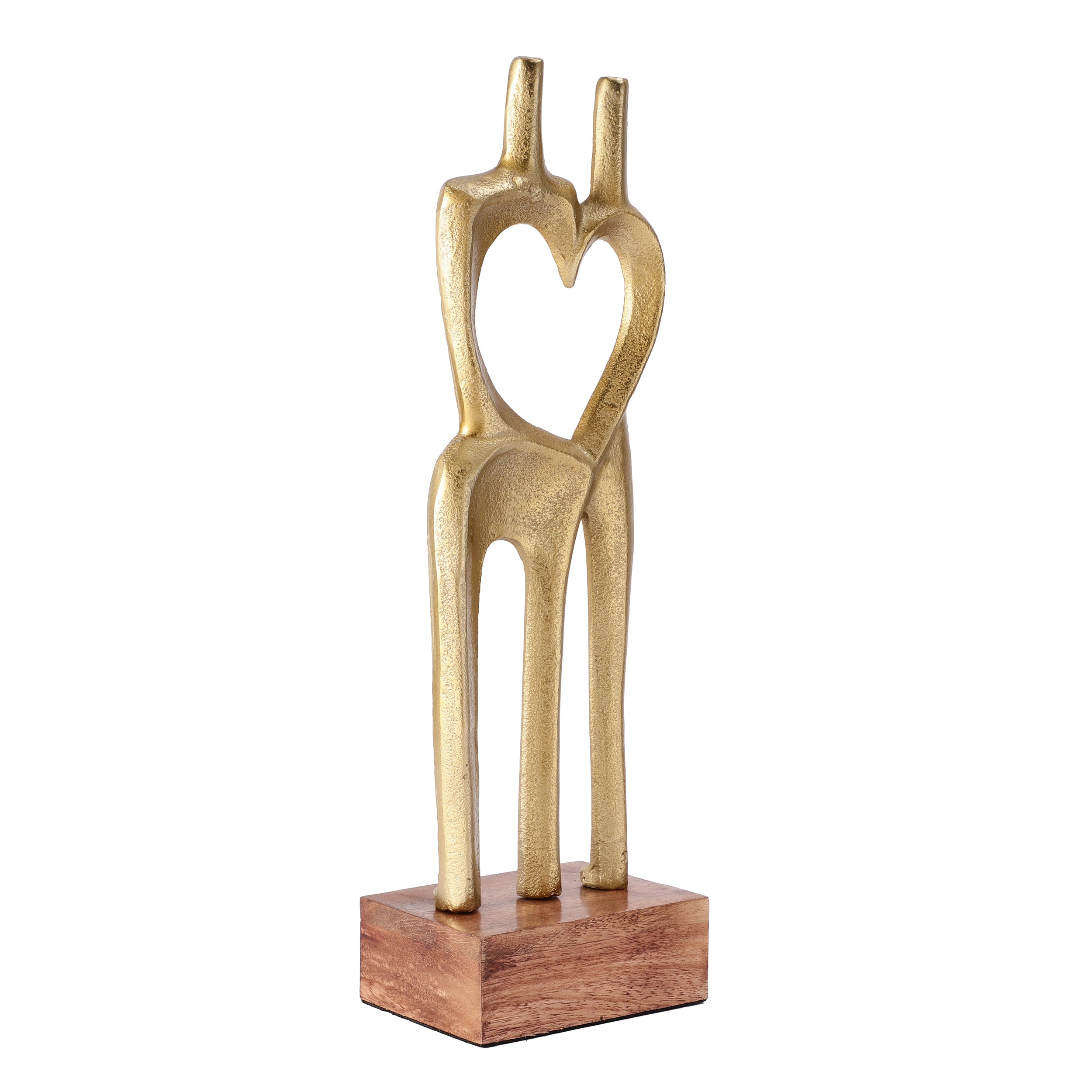 Gold Heartbound Decor Showpiece