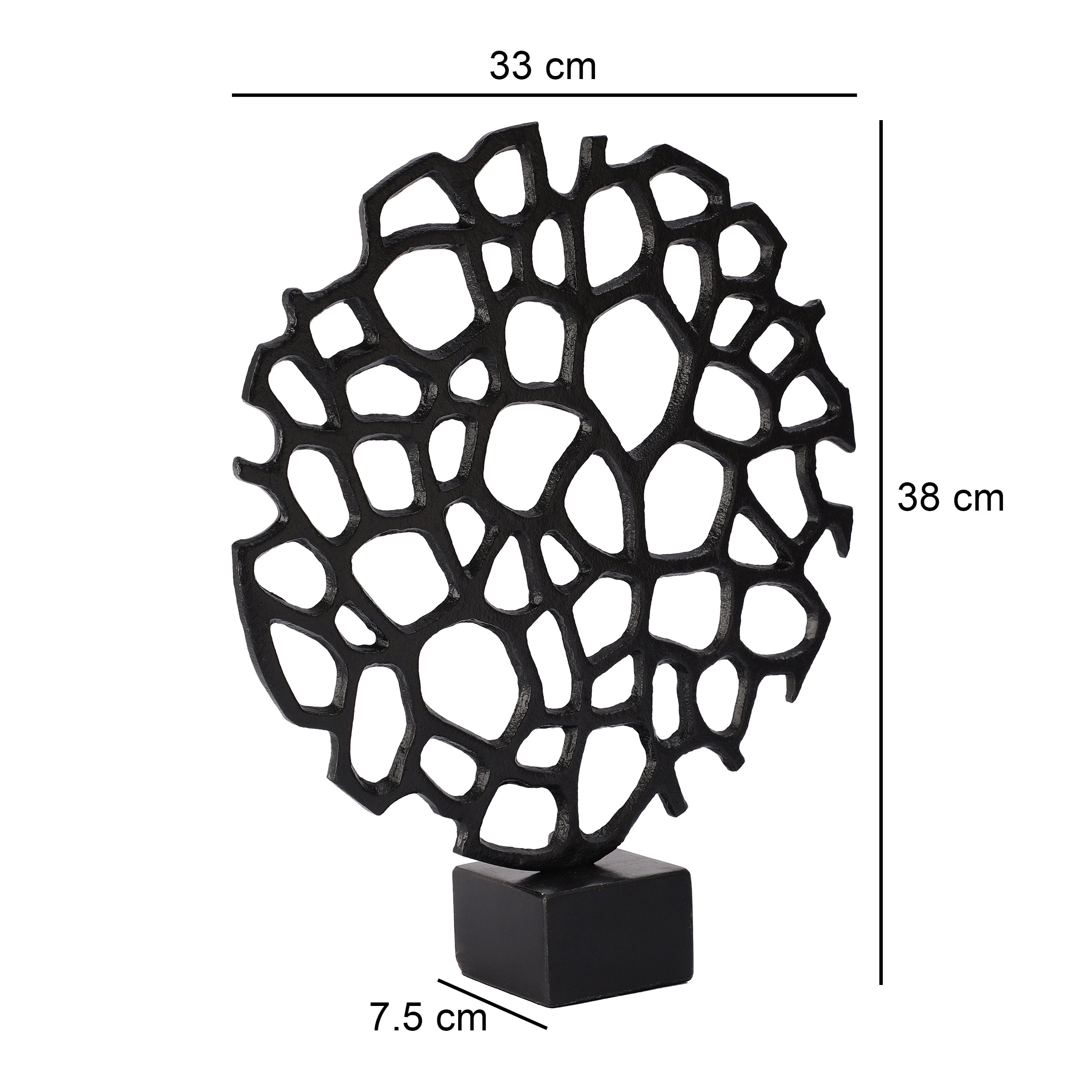 Black Infinity Web Décor Showpiece