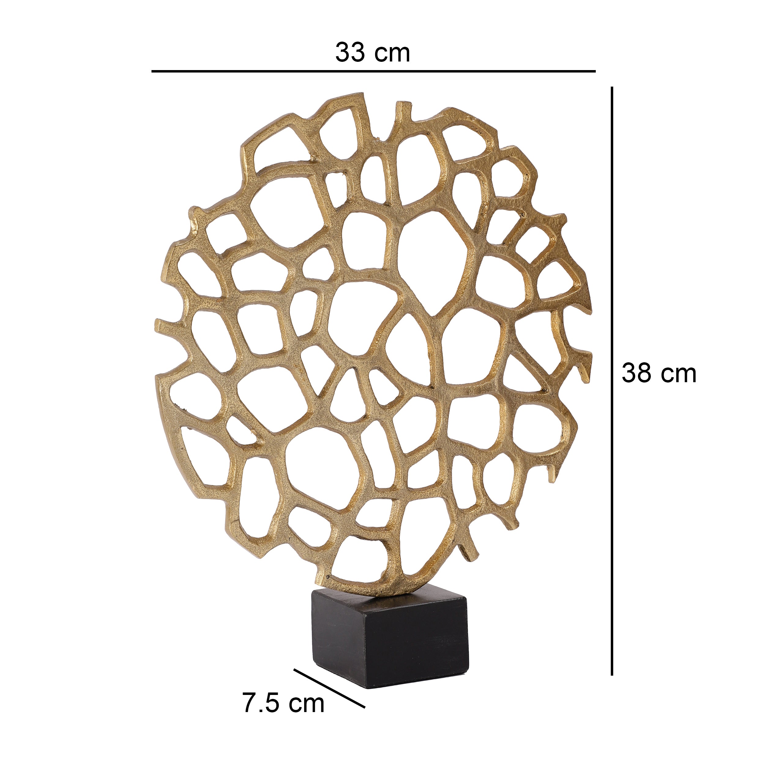 Gold Infinity Web Décor Showpiece