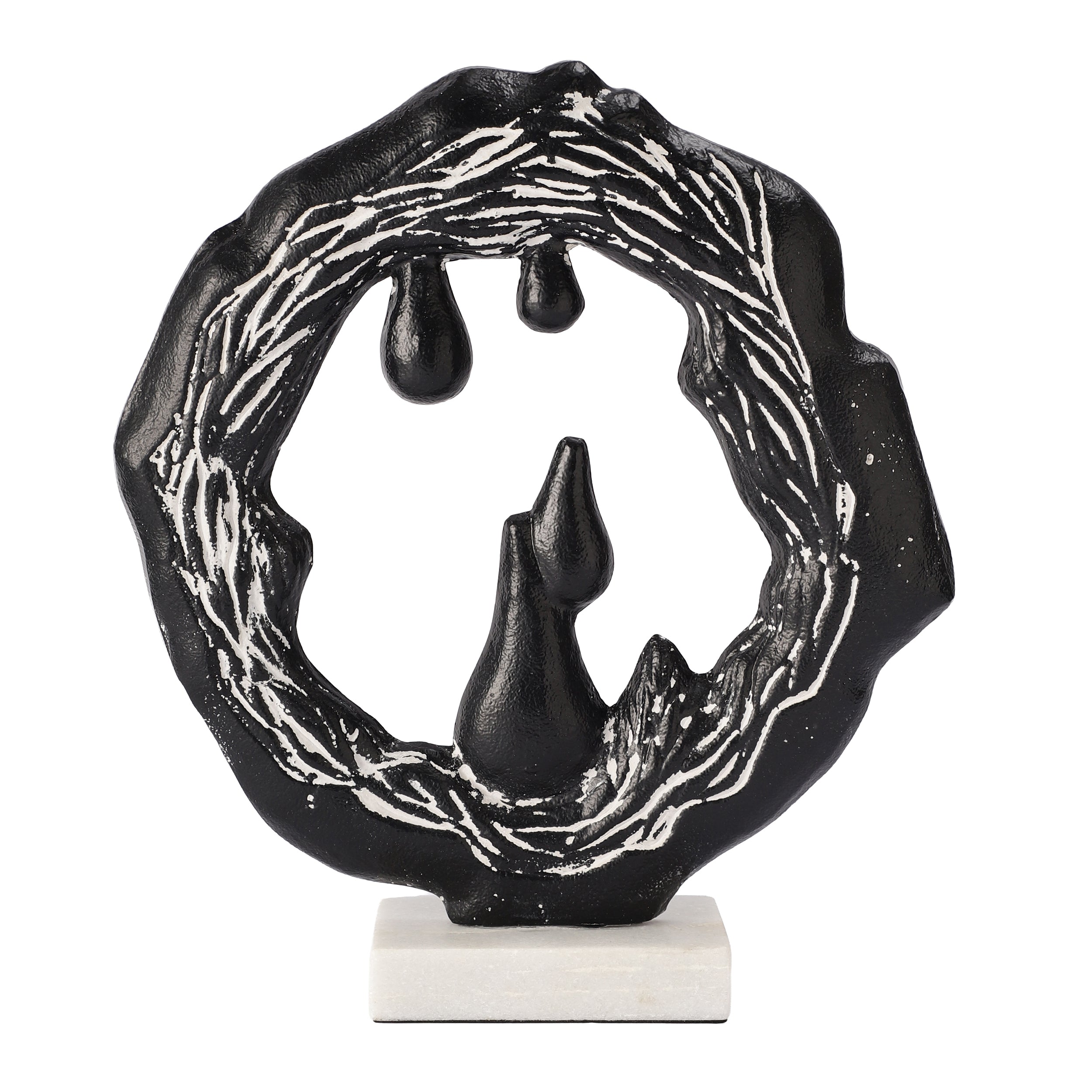 Black Liquid Auric Décor Showpiece