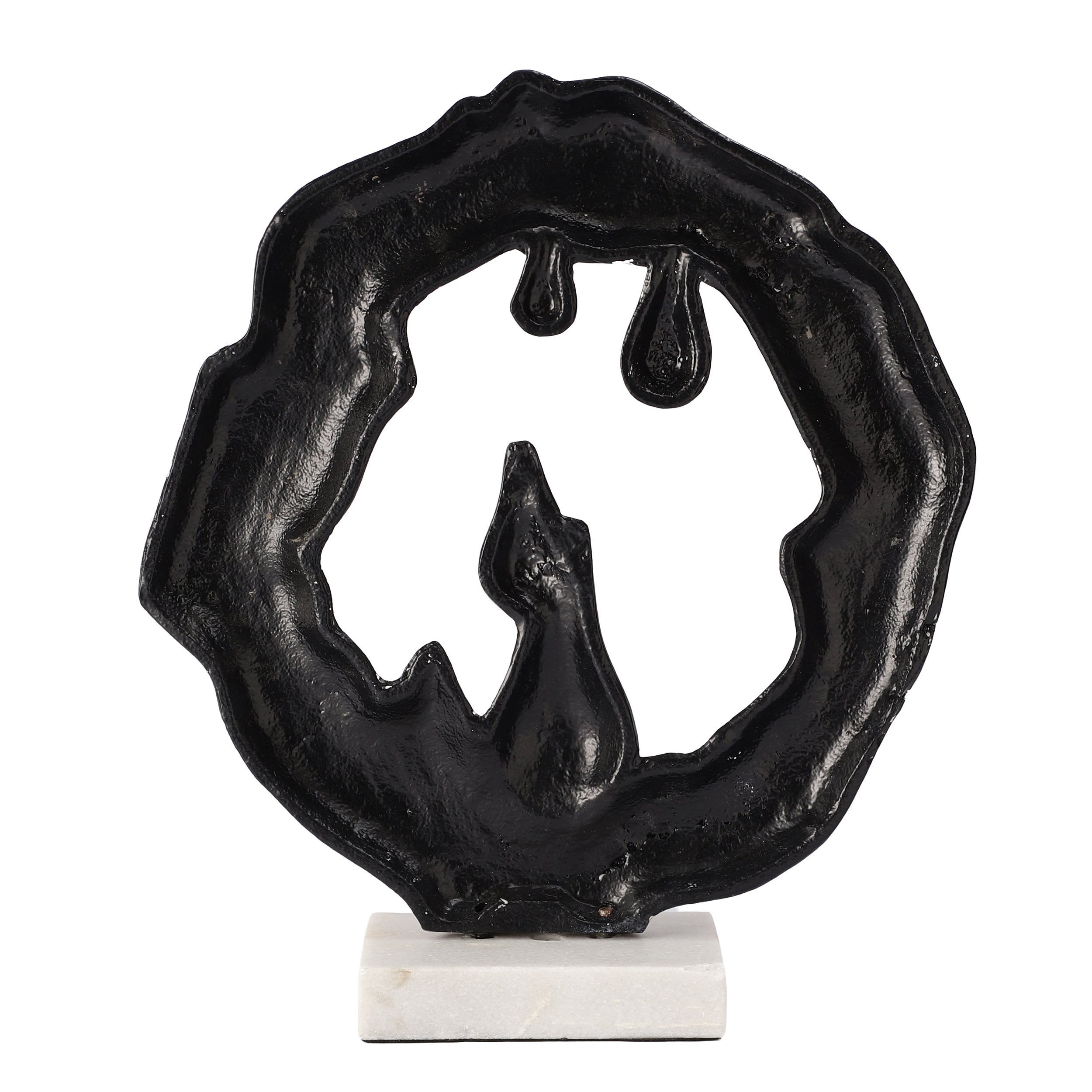 Black Liquid Auric Décor Showpiece