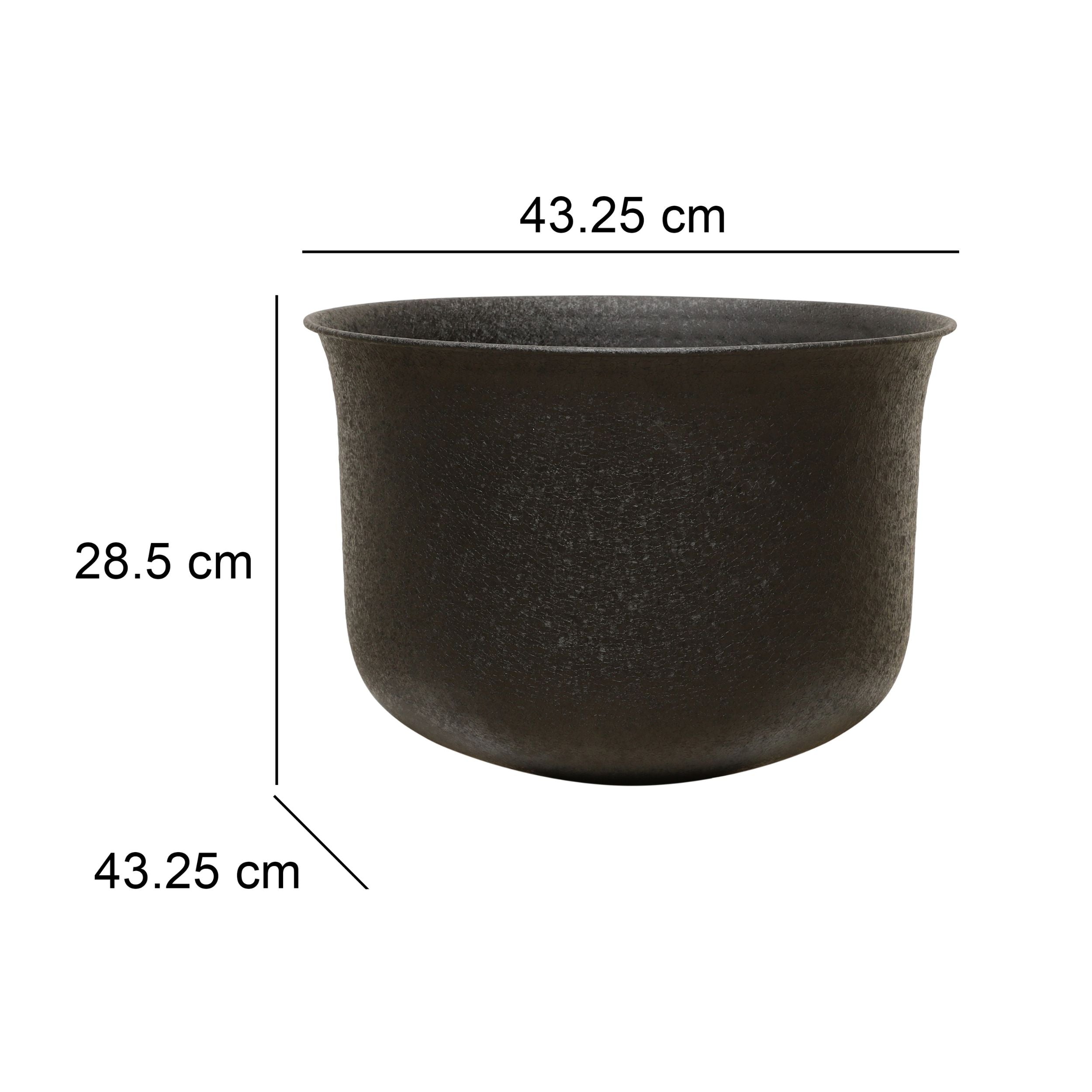FloraNest Black Large Garden Planter/Pot Indoor & Outdoor
