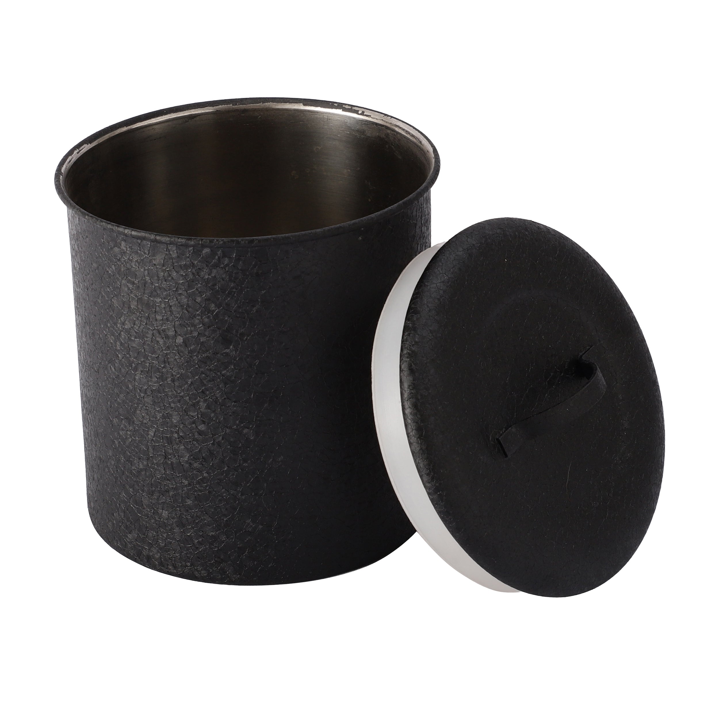 Stainless Steel Black Vaultique Kitchen Storage Canister set of 4