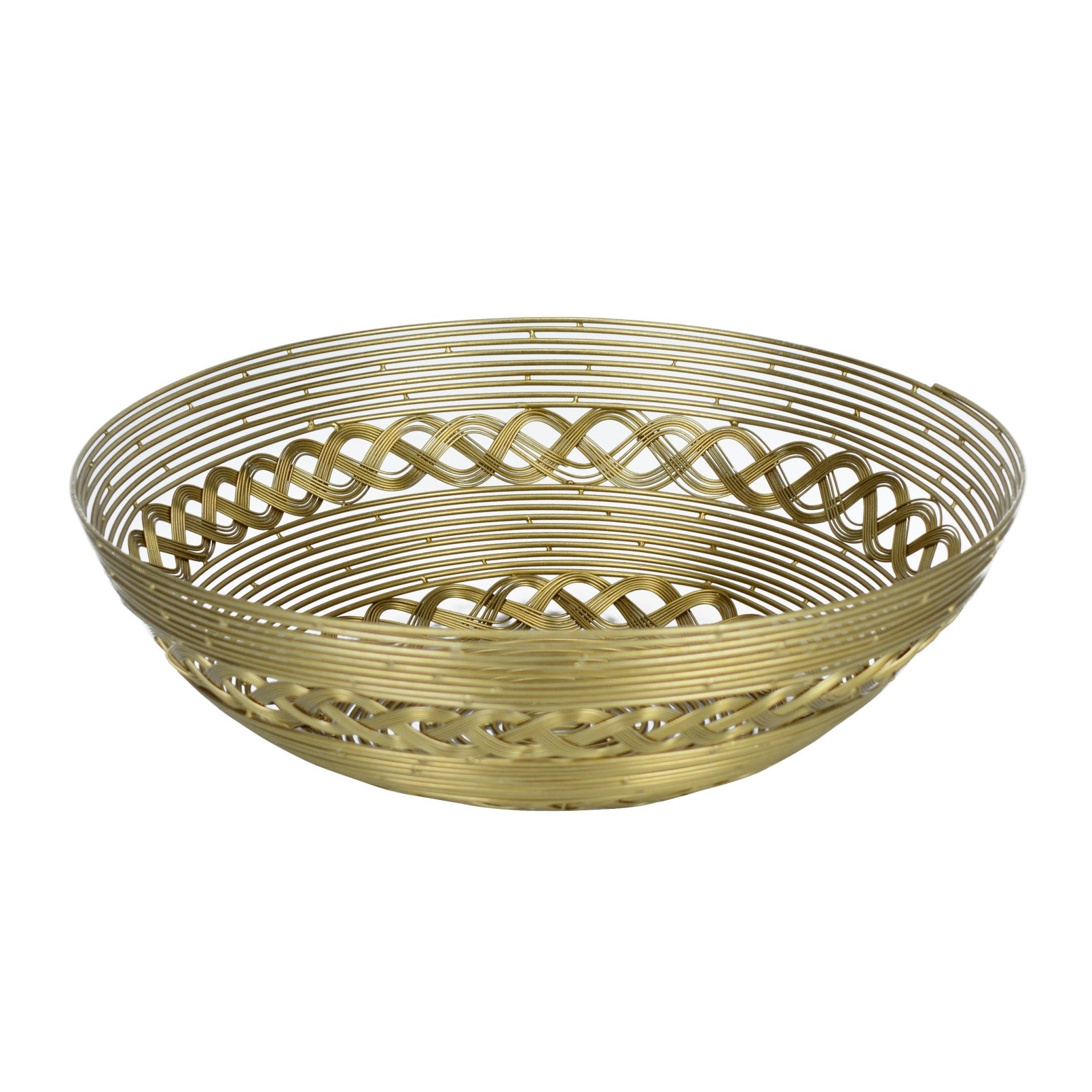 Hand Woven Gold Multipurpose Basket/Bowl