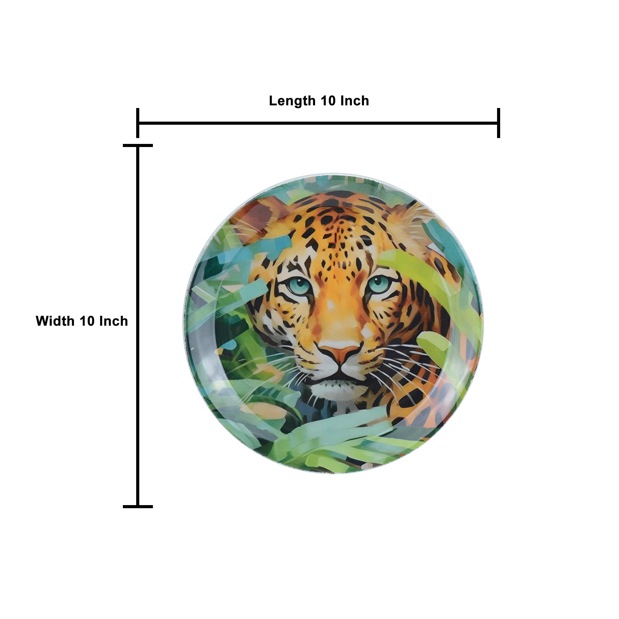 Royal Bengal Tiger Metal Wall Décor Plate