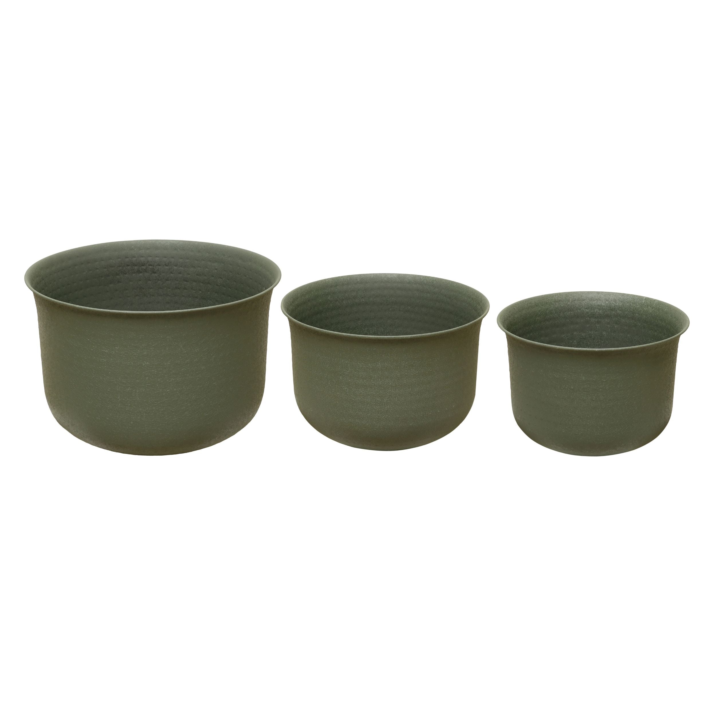 GrowNova Green Garden Planter/Pot Set Of 3 - Indoor & Outdoor