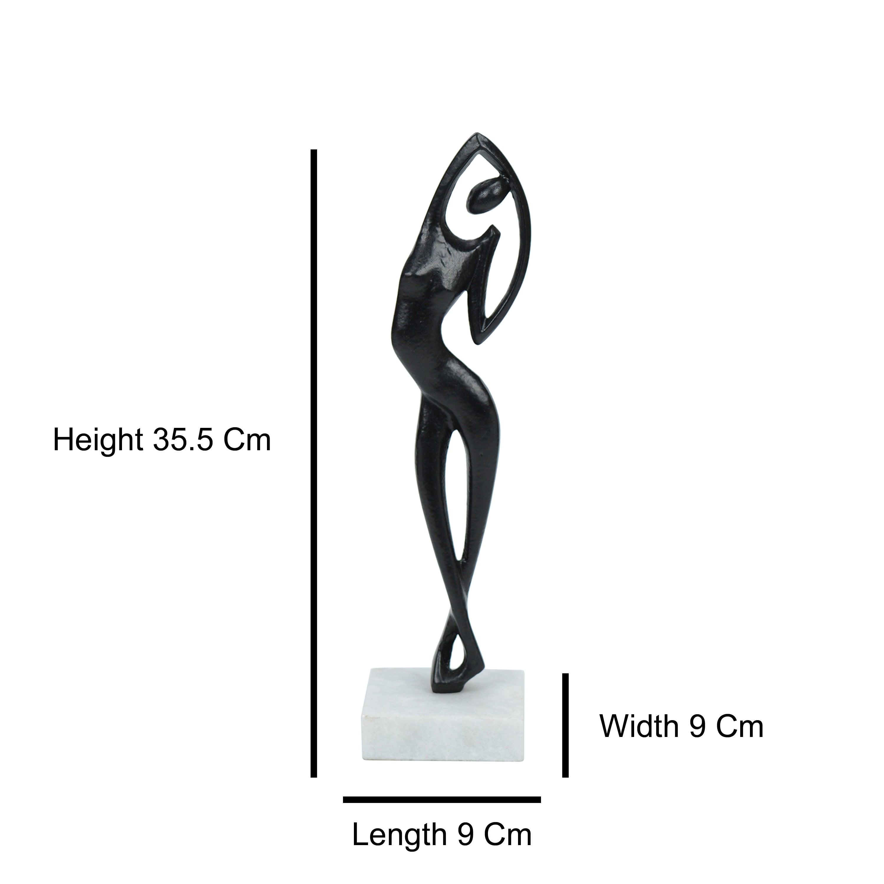 Graceful Flex Black Decor Figurine