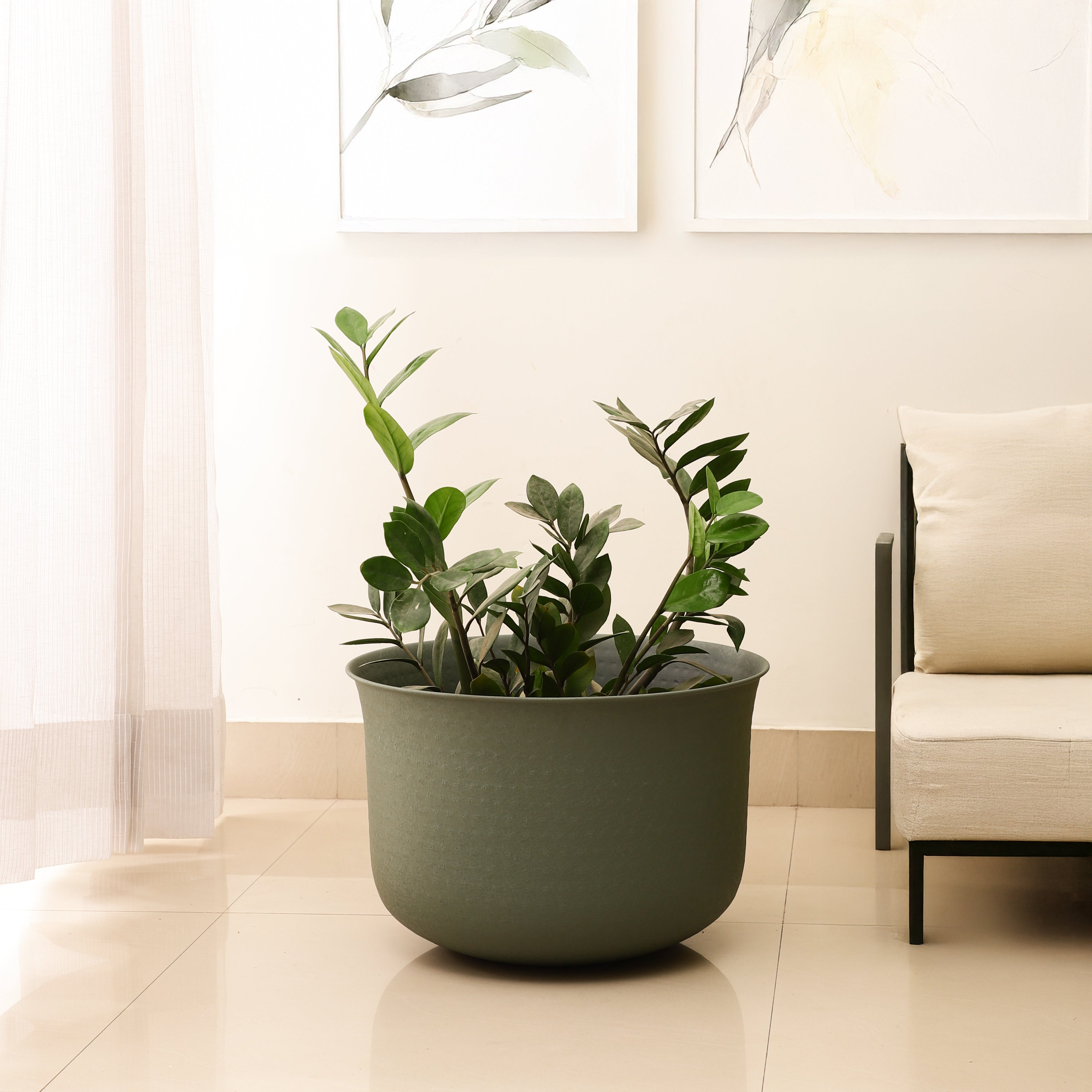 FloraNest Green Large Garden Planter/Pot Indoor & Outdoor