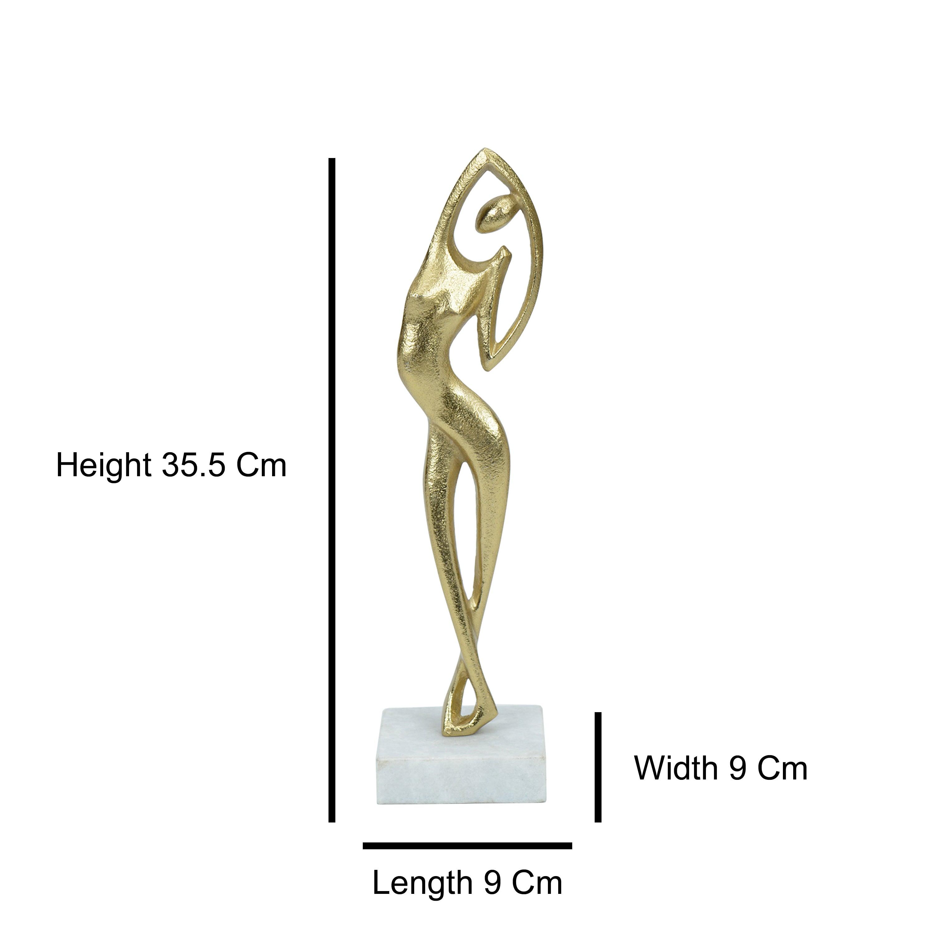 Graceful Flex Gold Decor Figurine