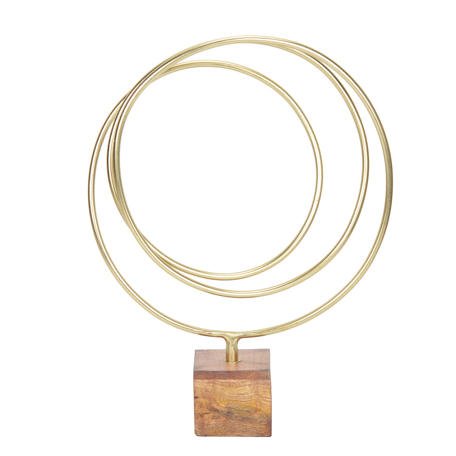 Radiant Gold Loop Sculpture