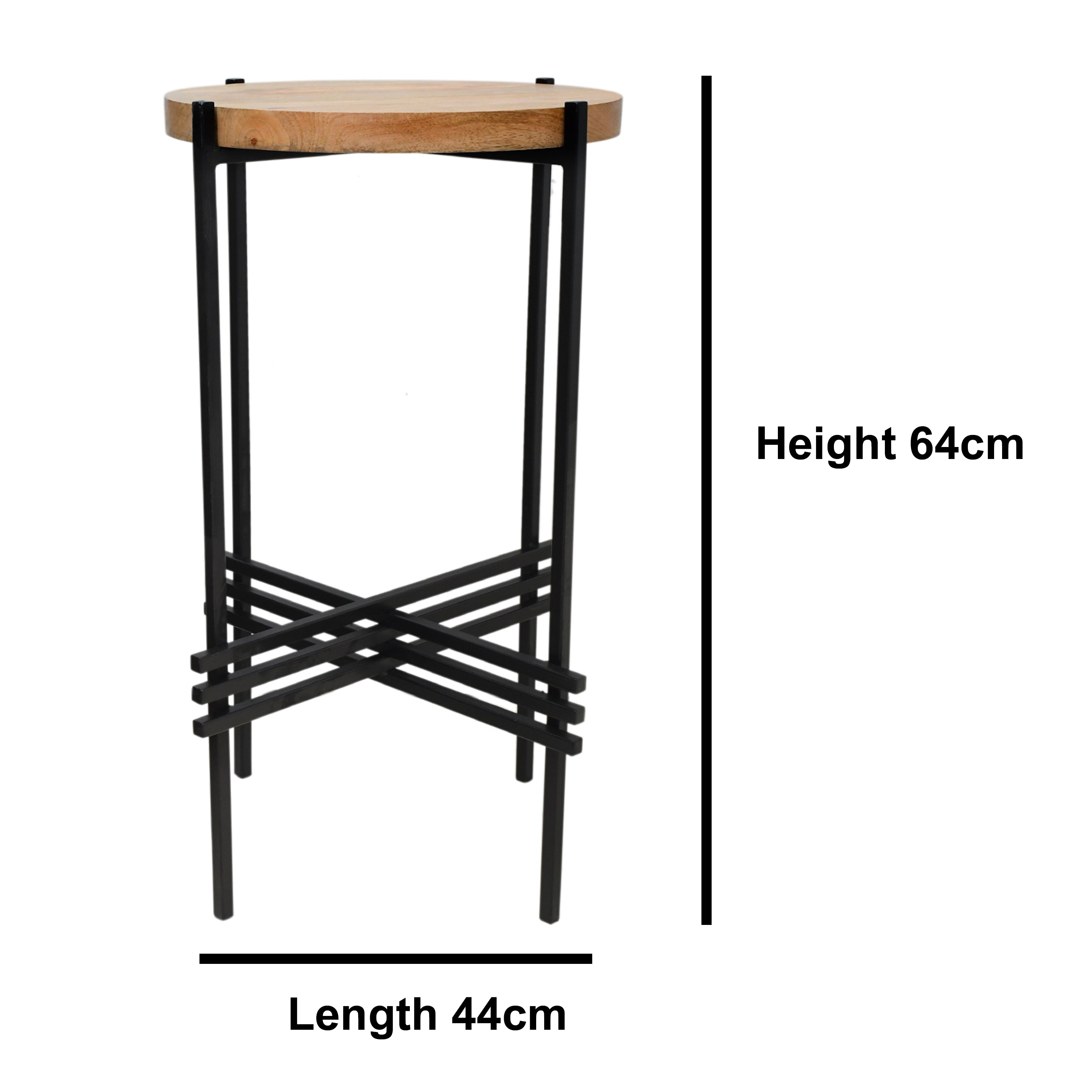 Obsidian Accent Side Table