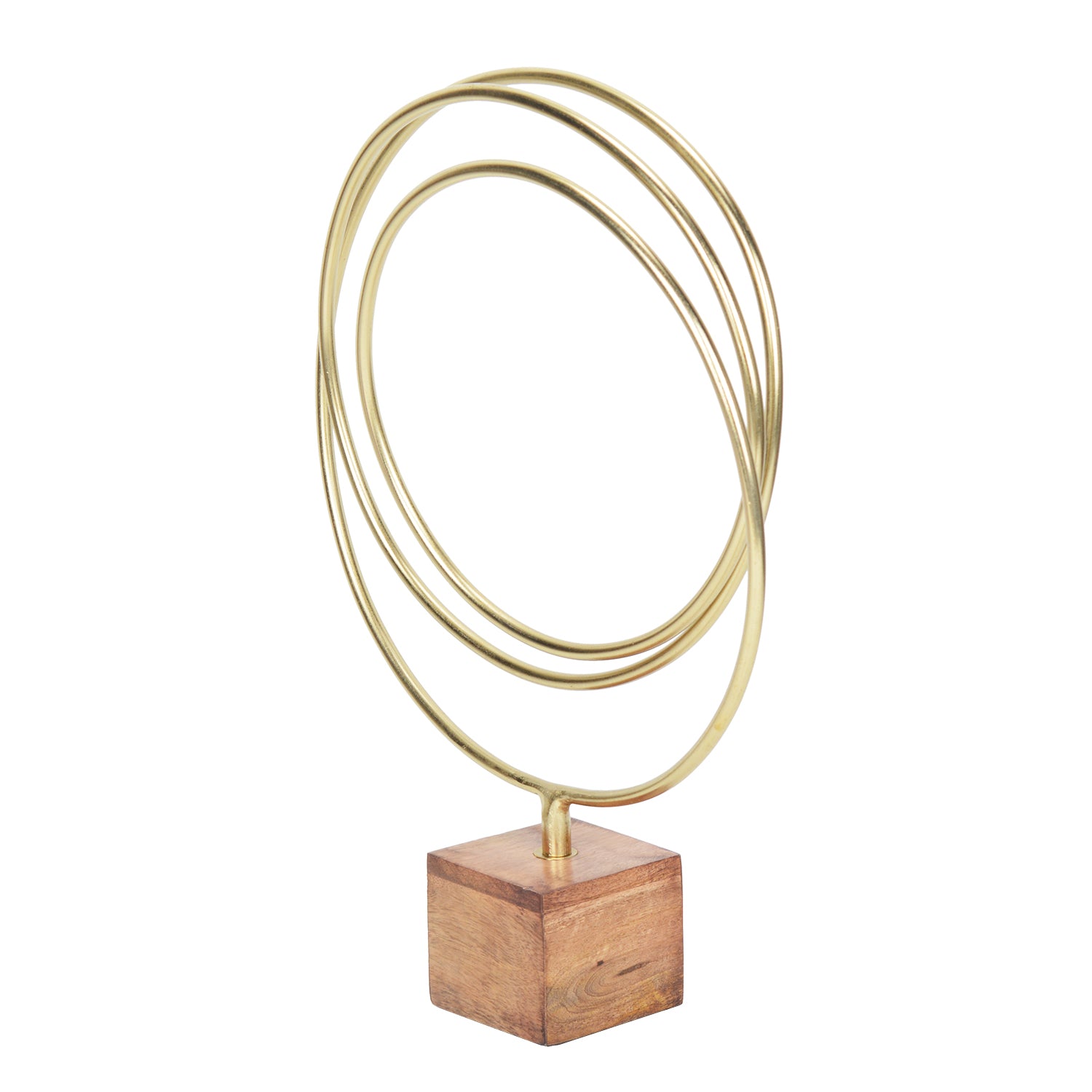 Radiant Gold Loop Sculpture