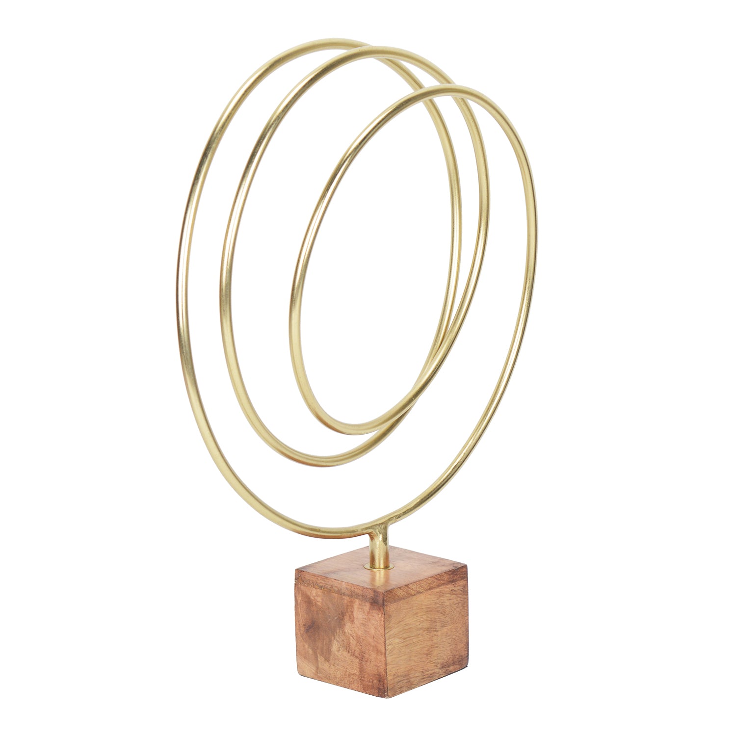 Radiant Gold Loop Sculpture