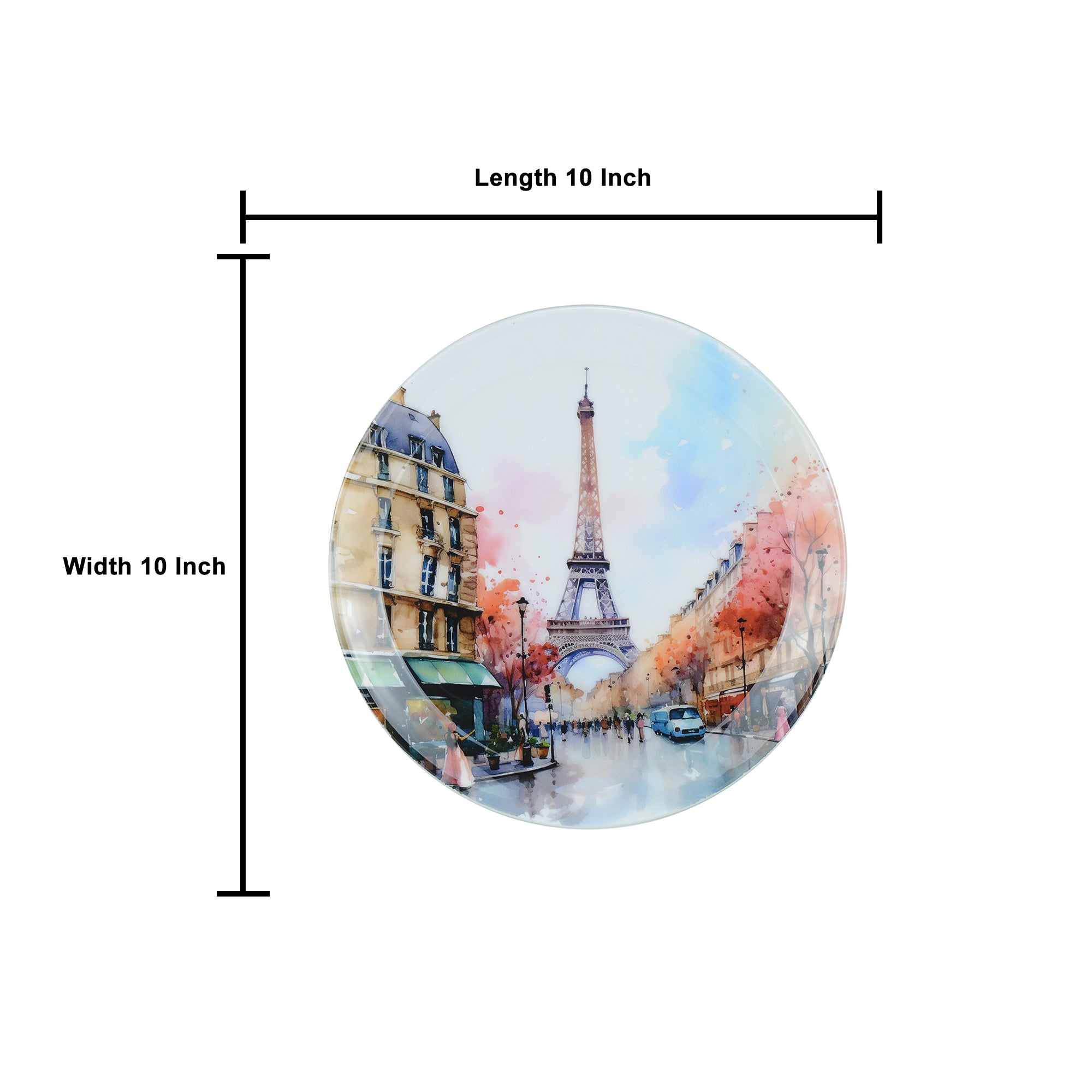 Gustave Eiffel's Tower Metal Wall Décor Plate