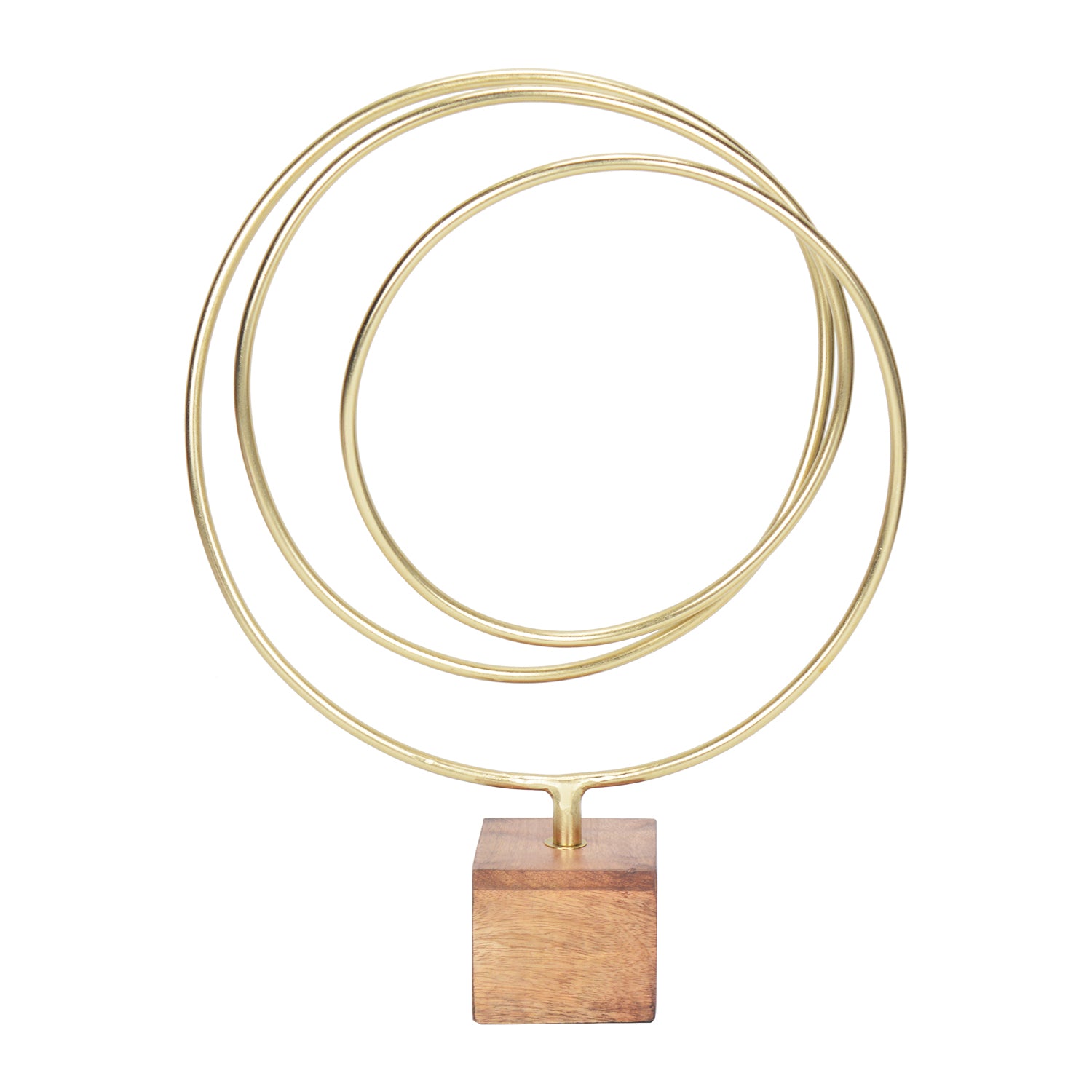 Radiant Gold Loop Sculpture