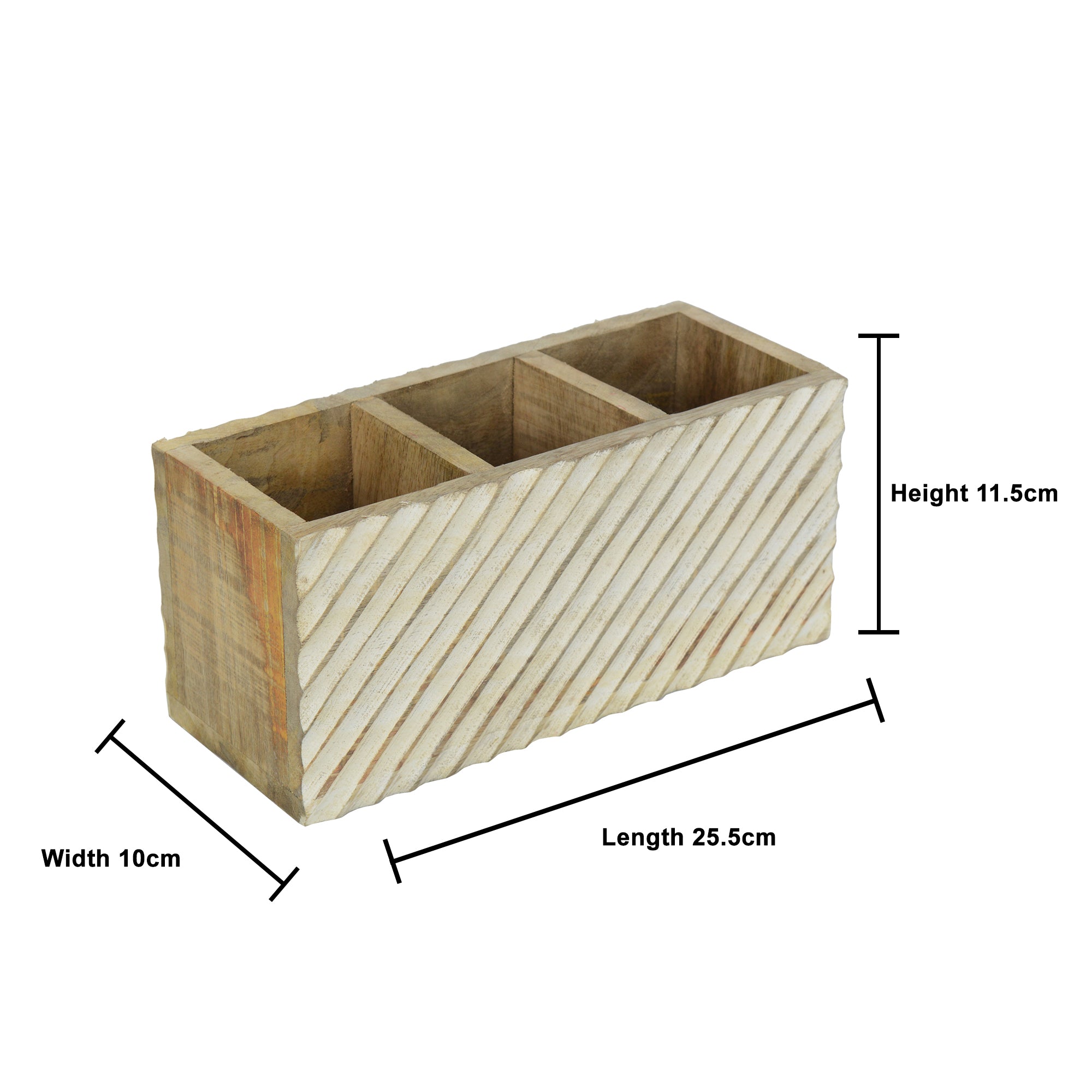 TimberQuill Wooden Cutlery Holder / Pen Holder