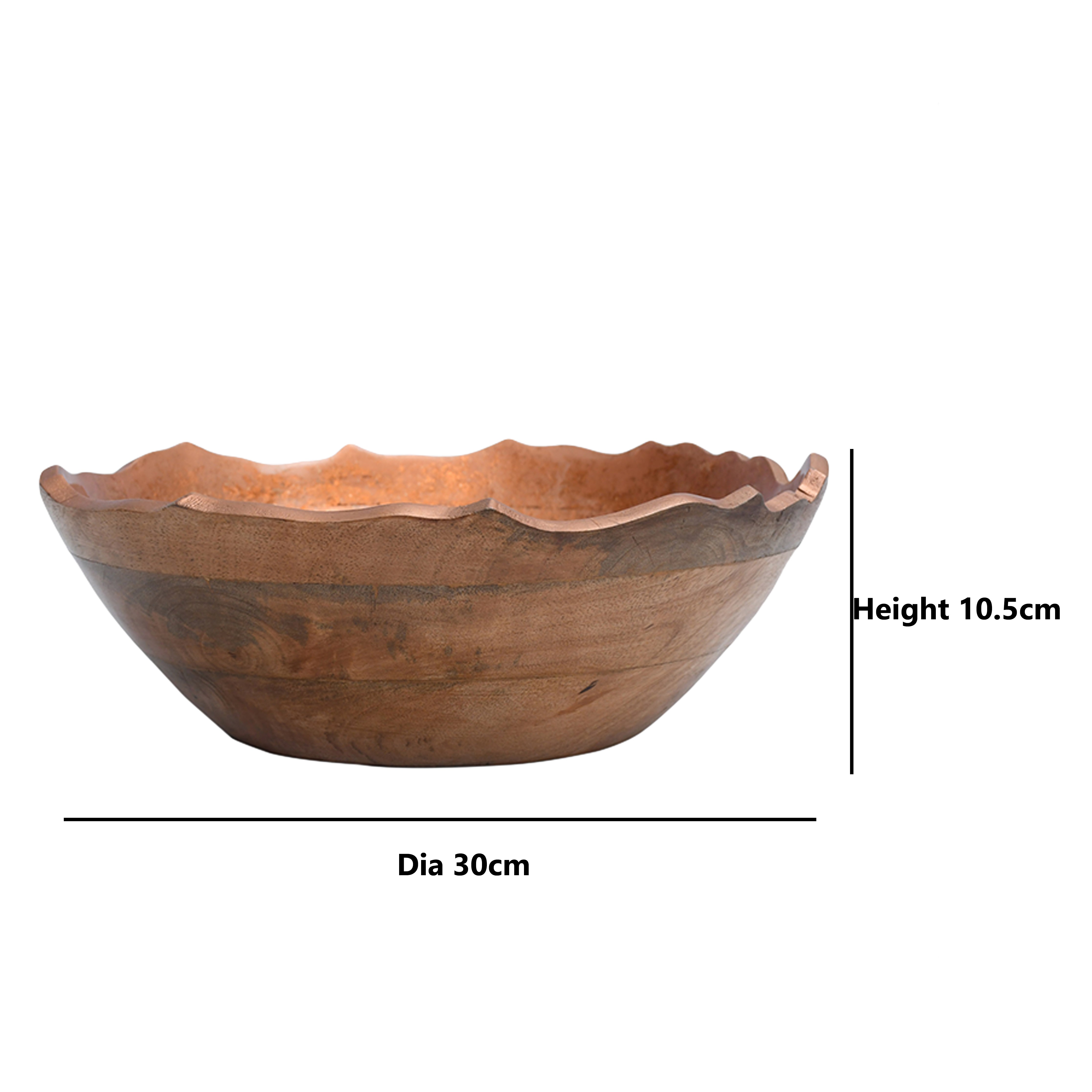 Eclipsa Wooden Large Bowl