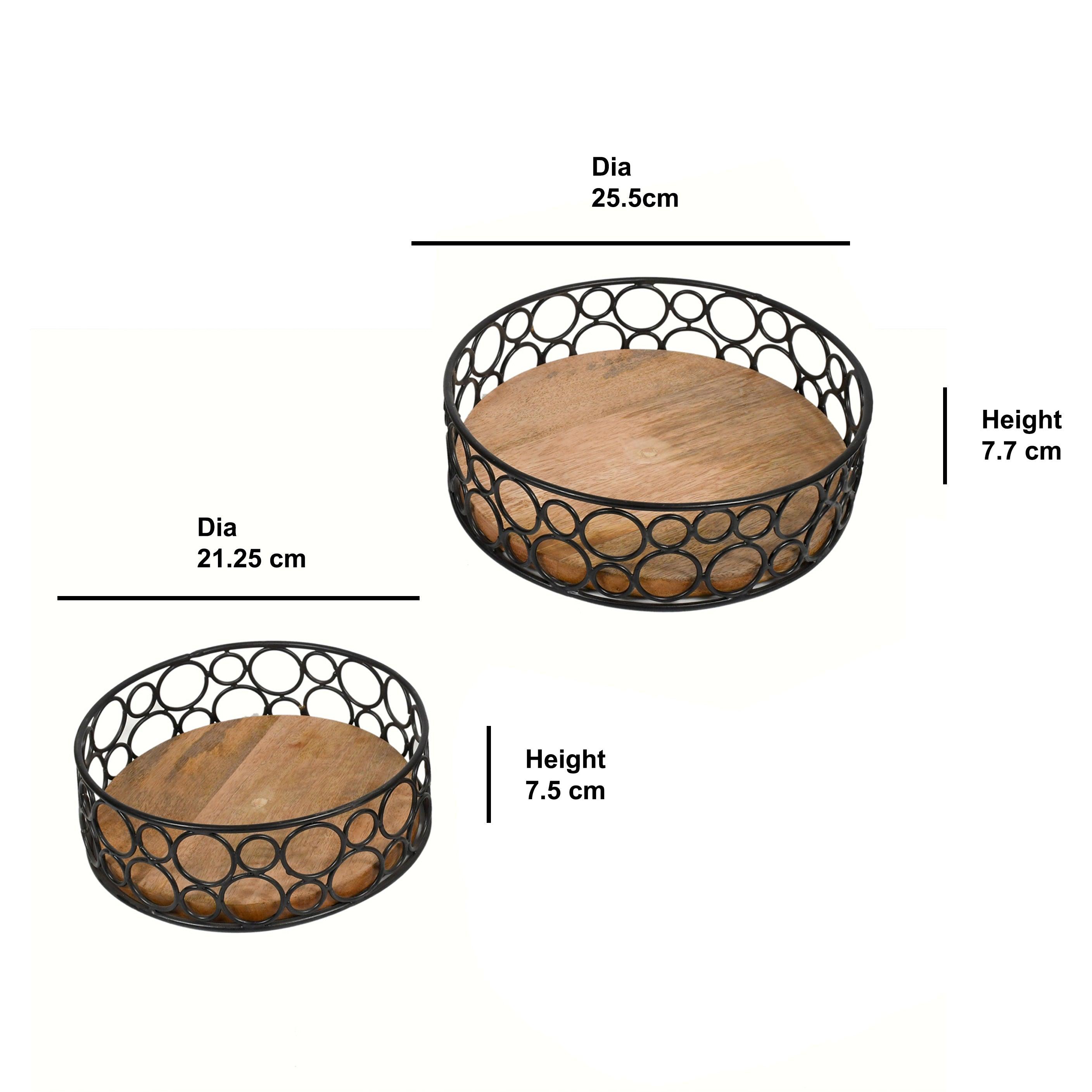 Radius Wood Serving Tray Set