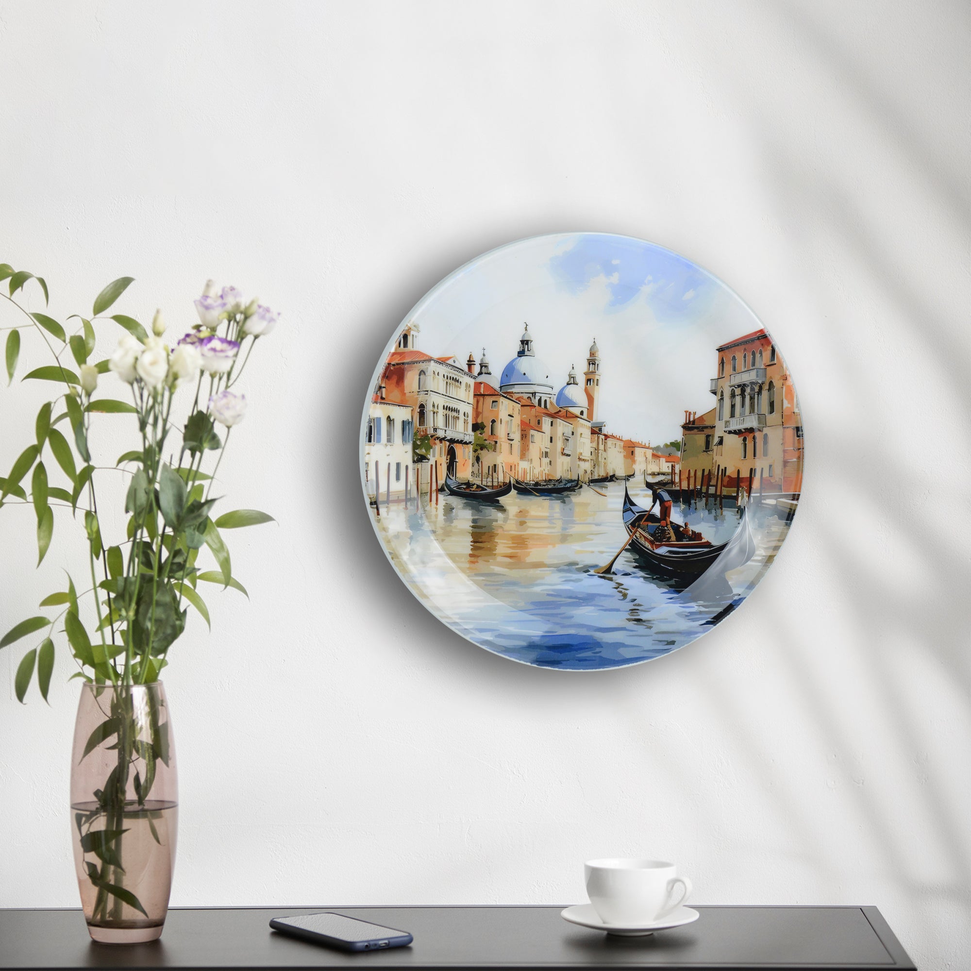 Floating City Venice Metal Wall Décor Plate