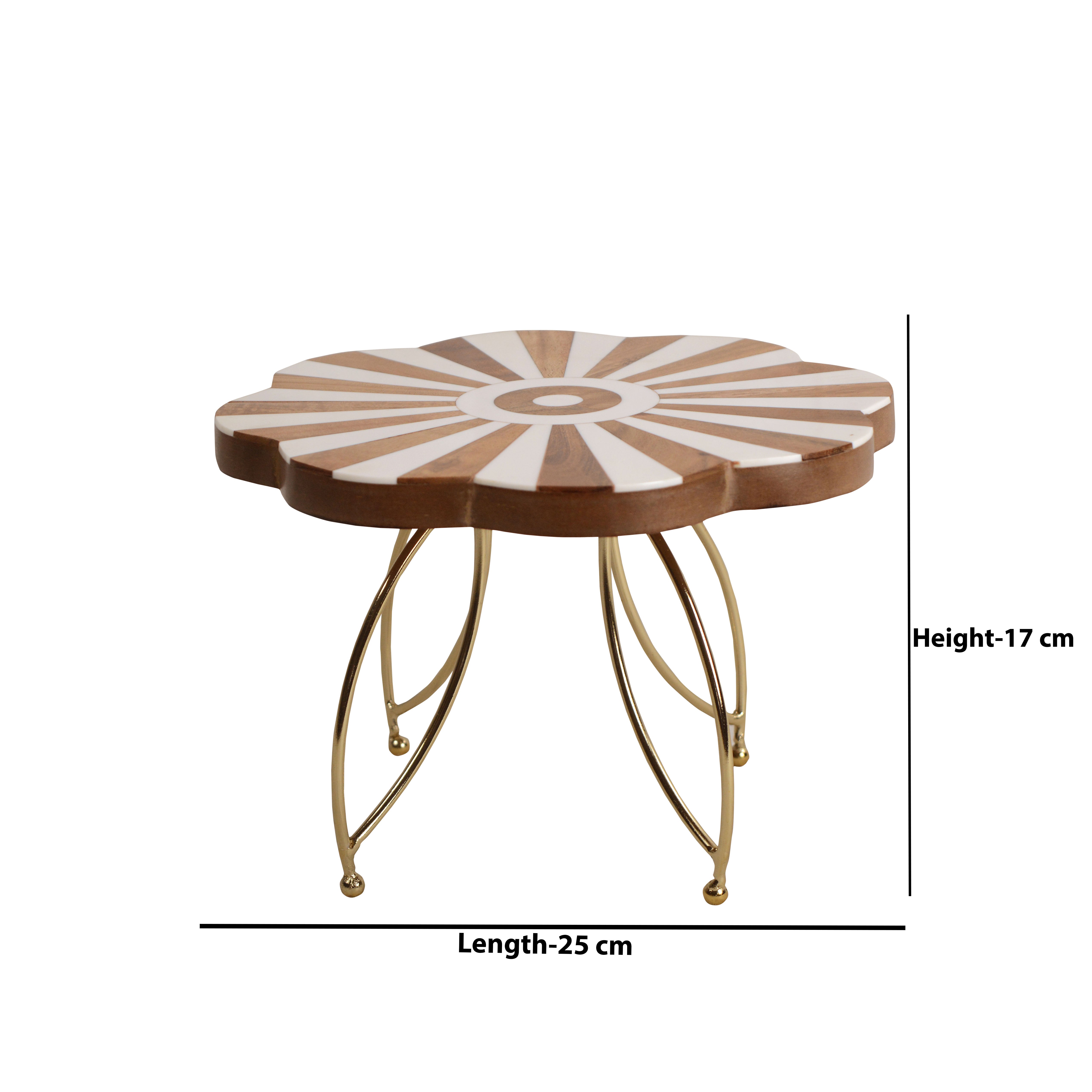 Gold Cake Bloom Decorative Cake Stand