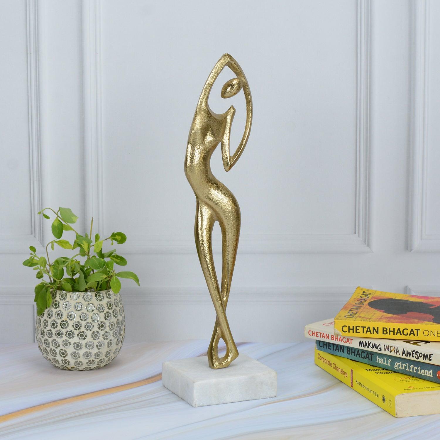 Graceful Flex Gold Decor Figurine