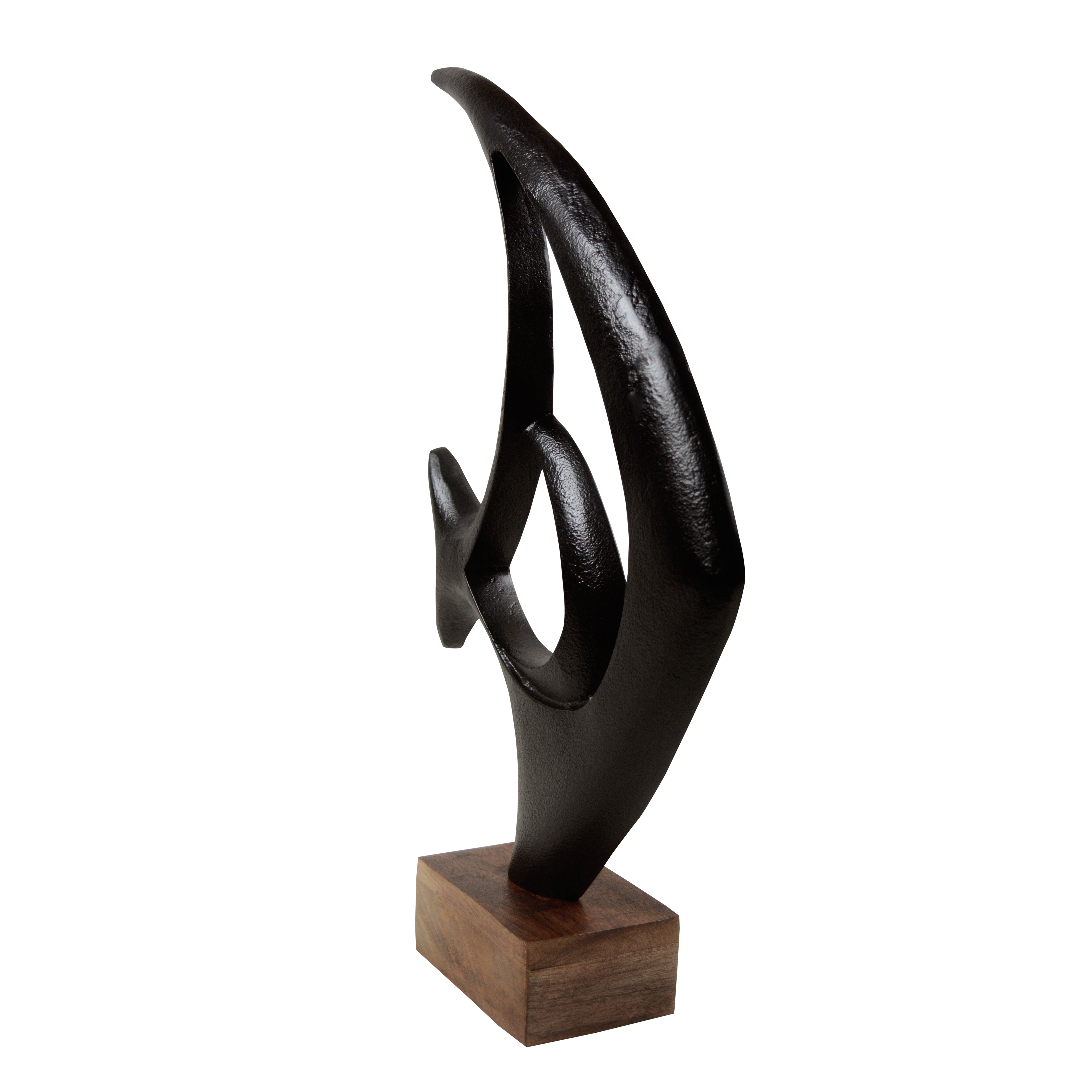Black Finish Fish Figurine