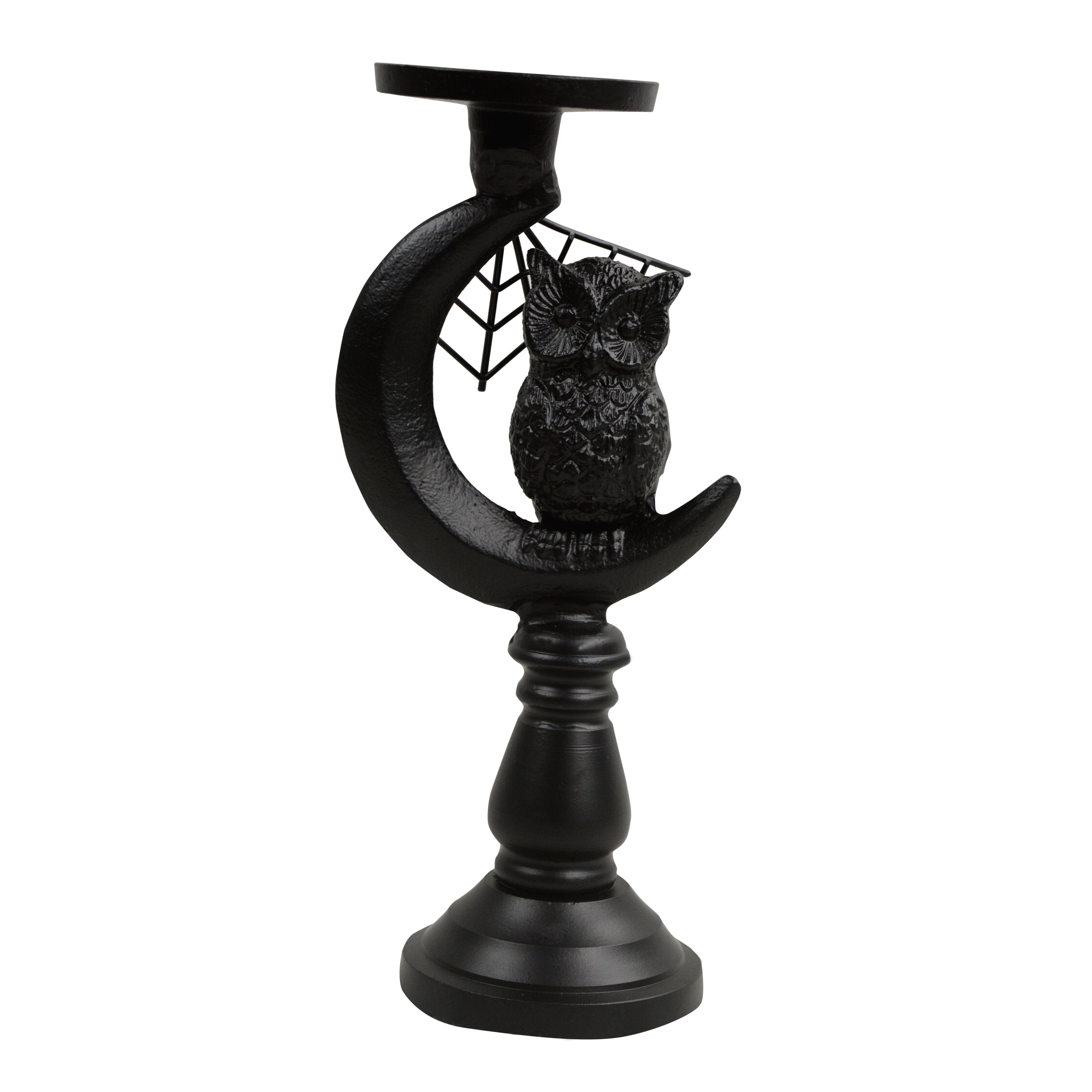 Black Night Sentinel Decorative Candle Holder