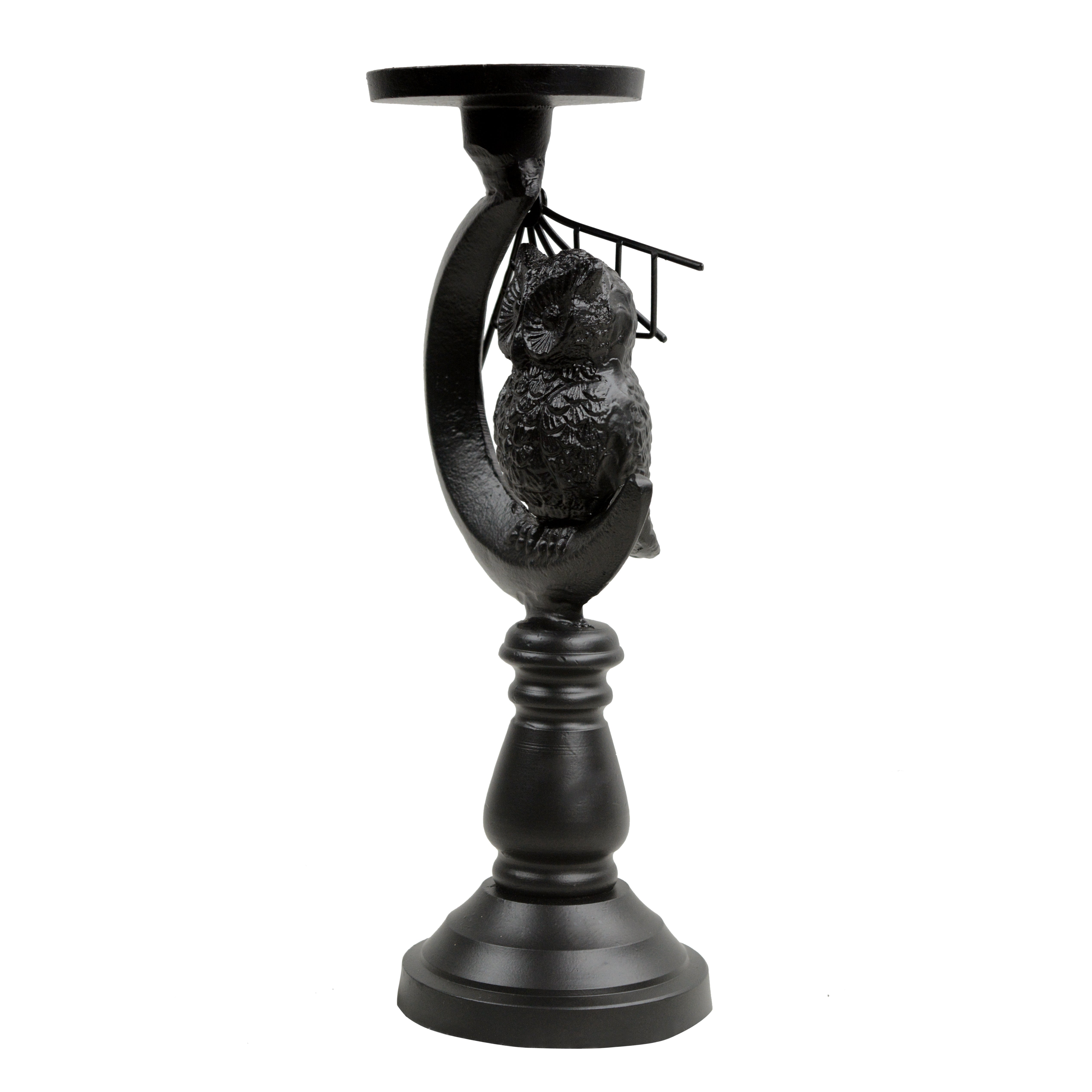 Black Night Sentinel Decorative Candle Holder