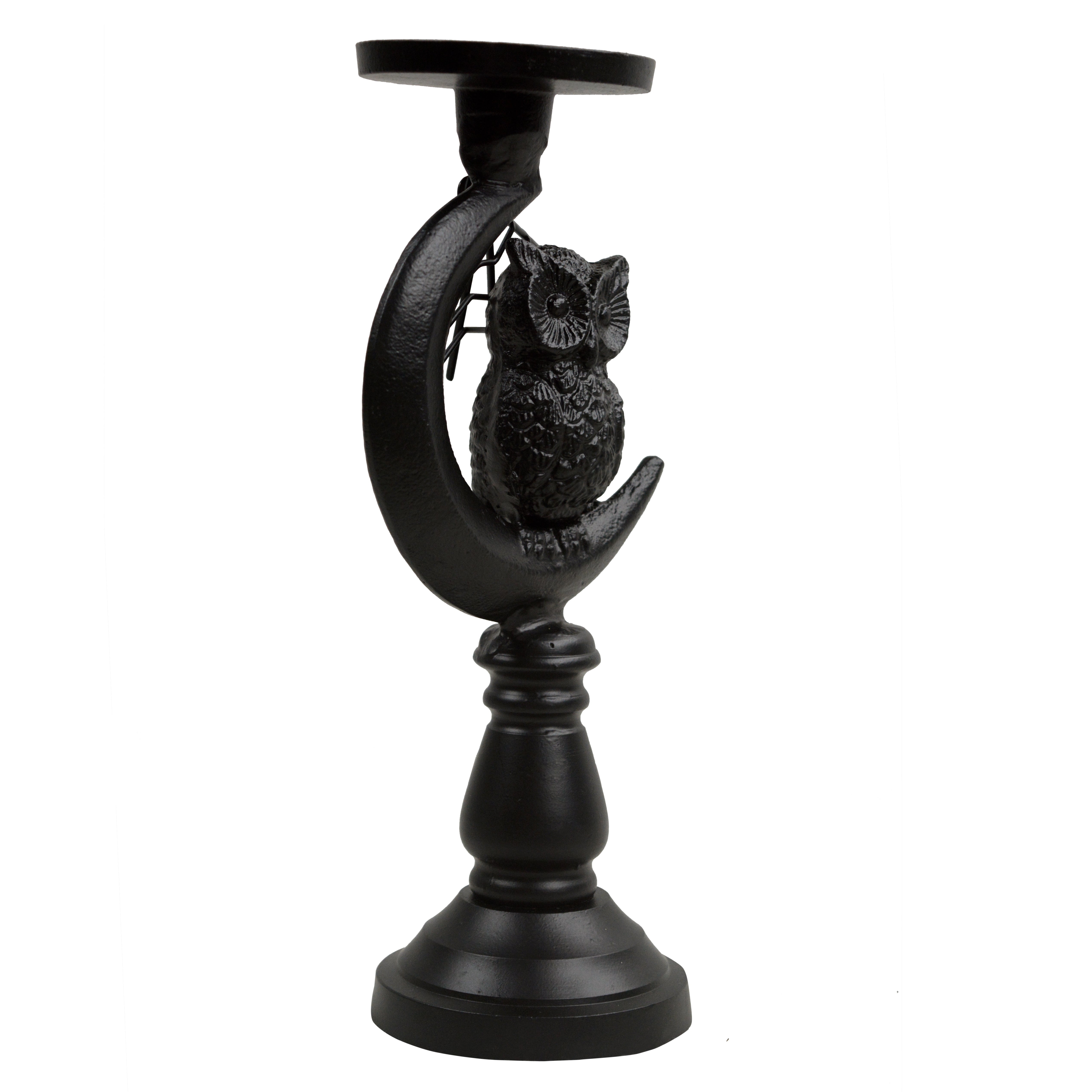 Black Night Sentinel Decorative Candle Holder