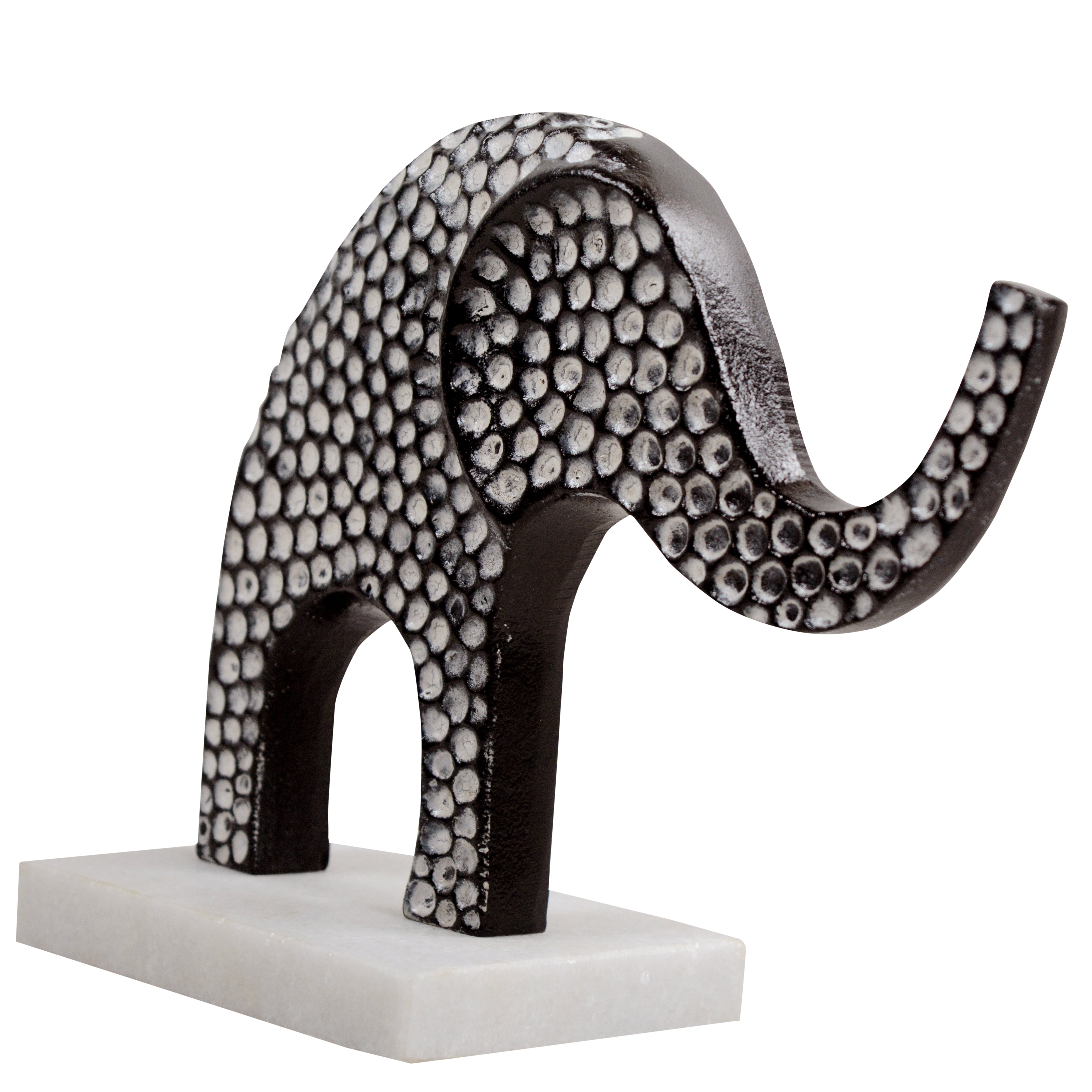 Black Savanna Sentinel Elephant Sculpture