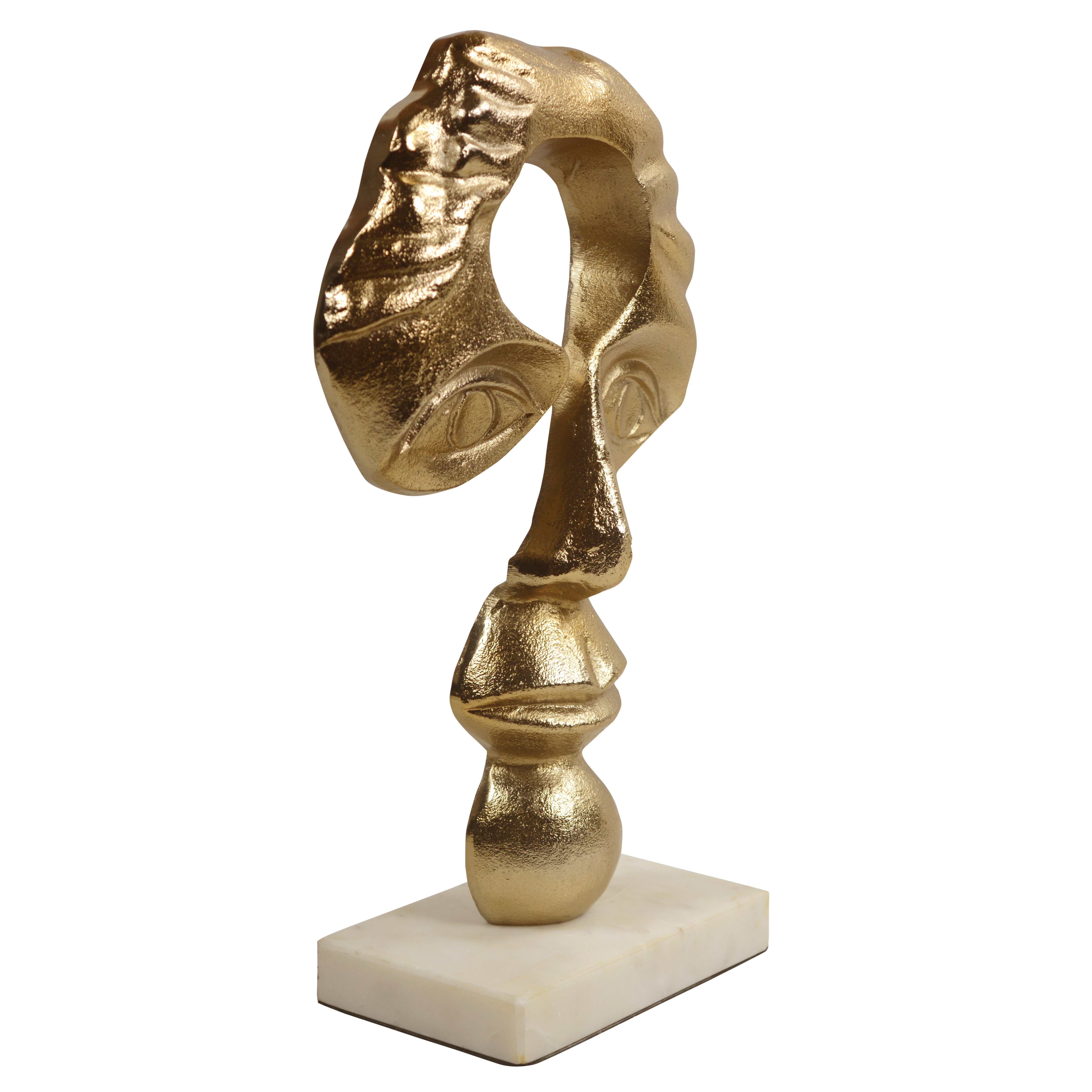 Gold Fragmented Vision Decorative Figurine