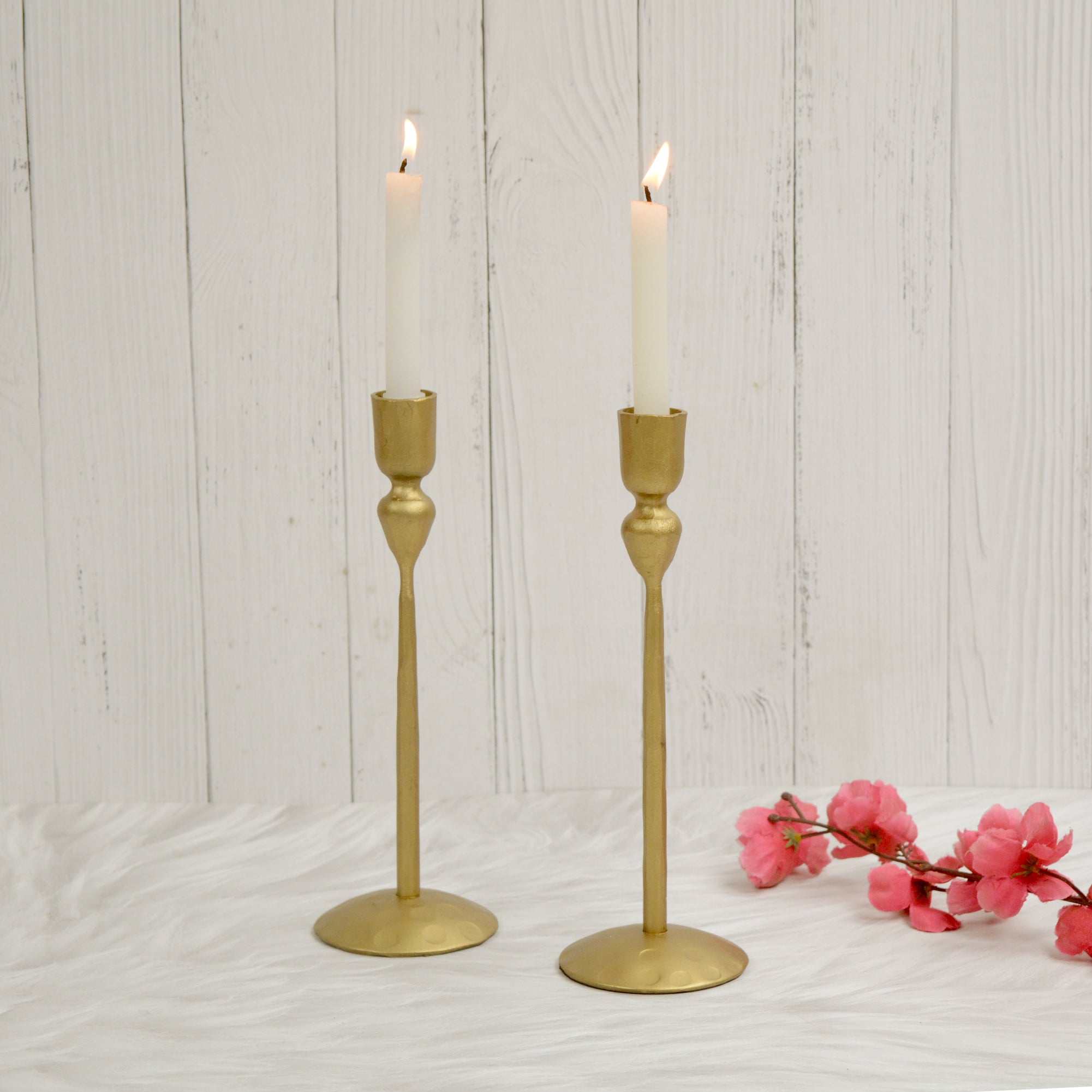 Gold LumoDot Candle Holder Set Of 2