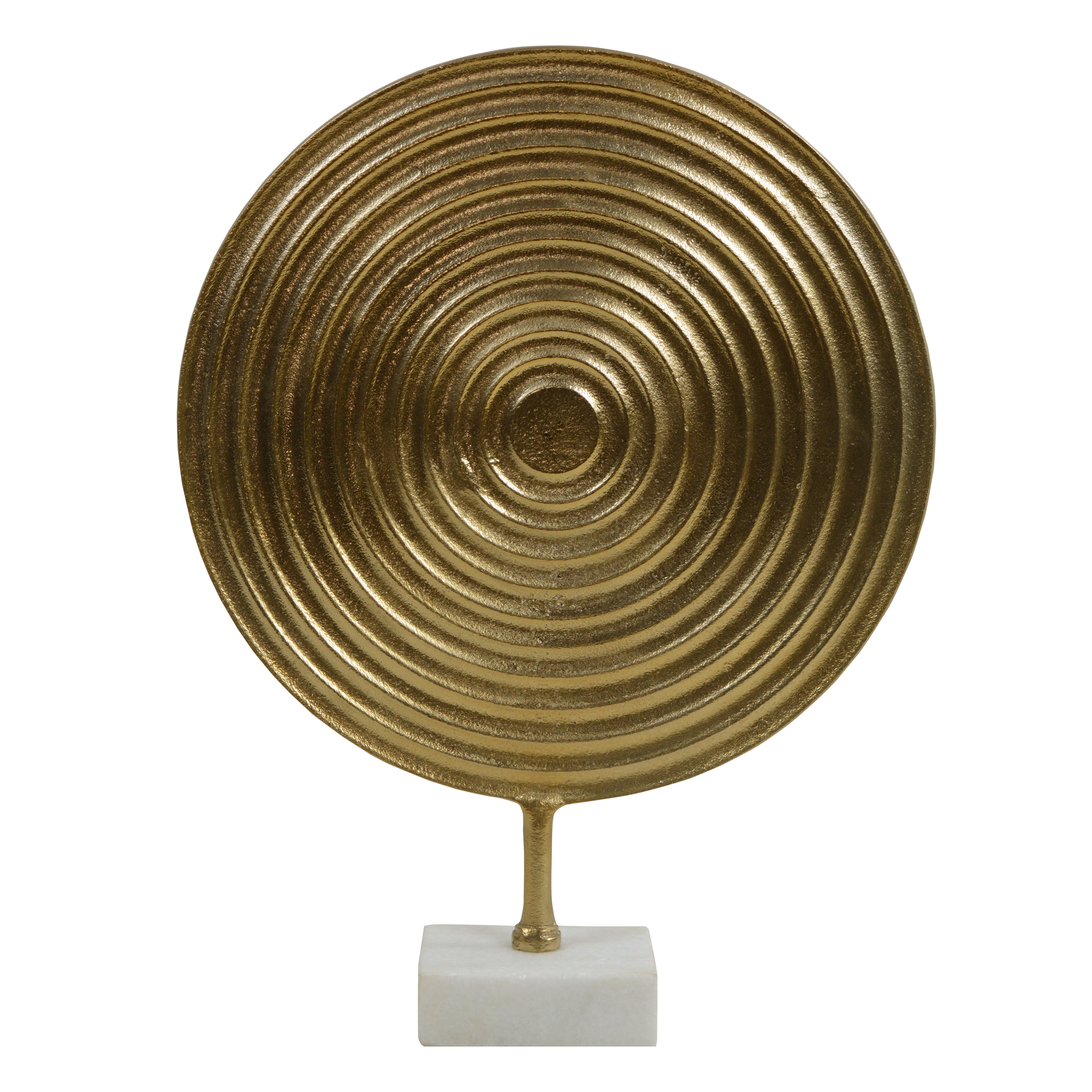 Golden Sacred Spiral Decorative Showpiece